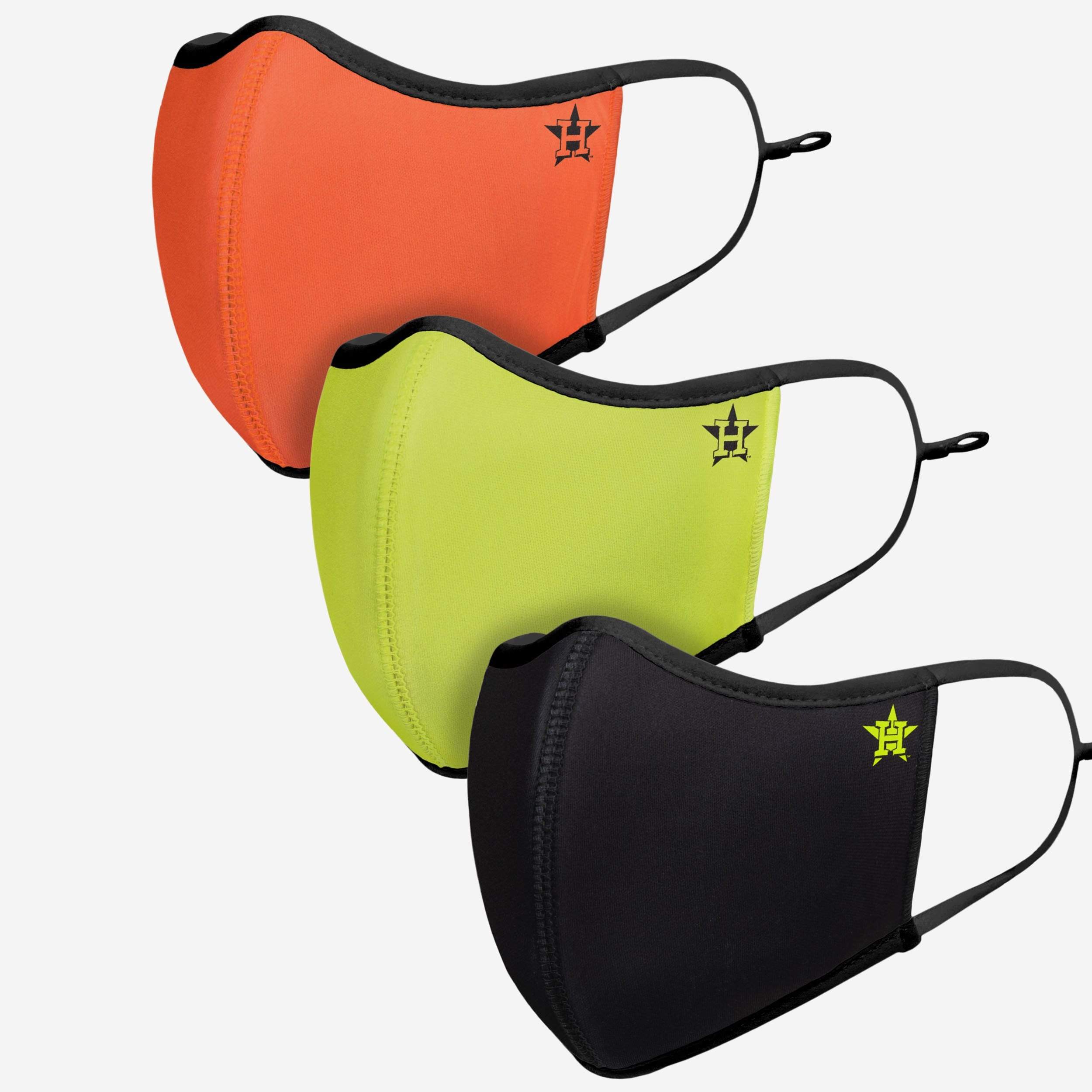 Houston Astros Highlights Sporty 3-Pack Face Cover - Show Your Team Spirit!