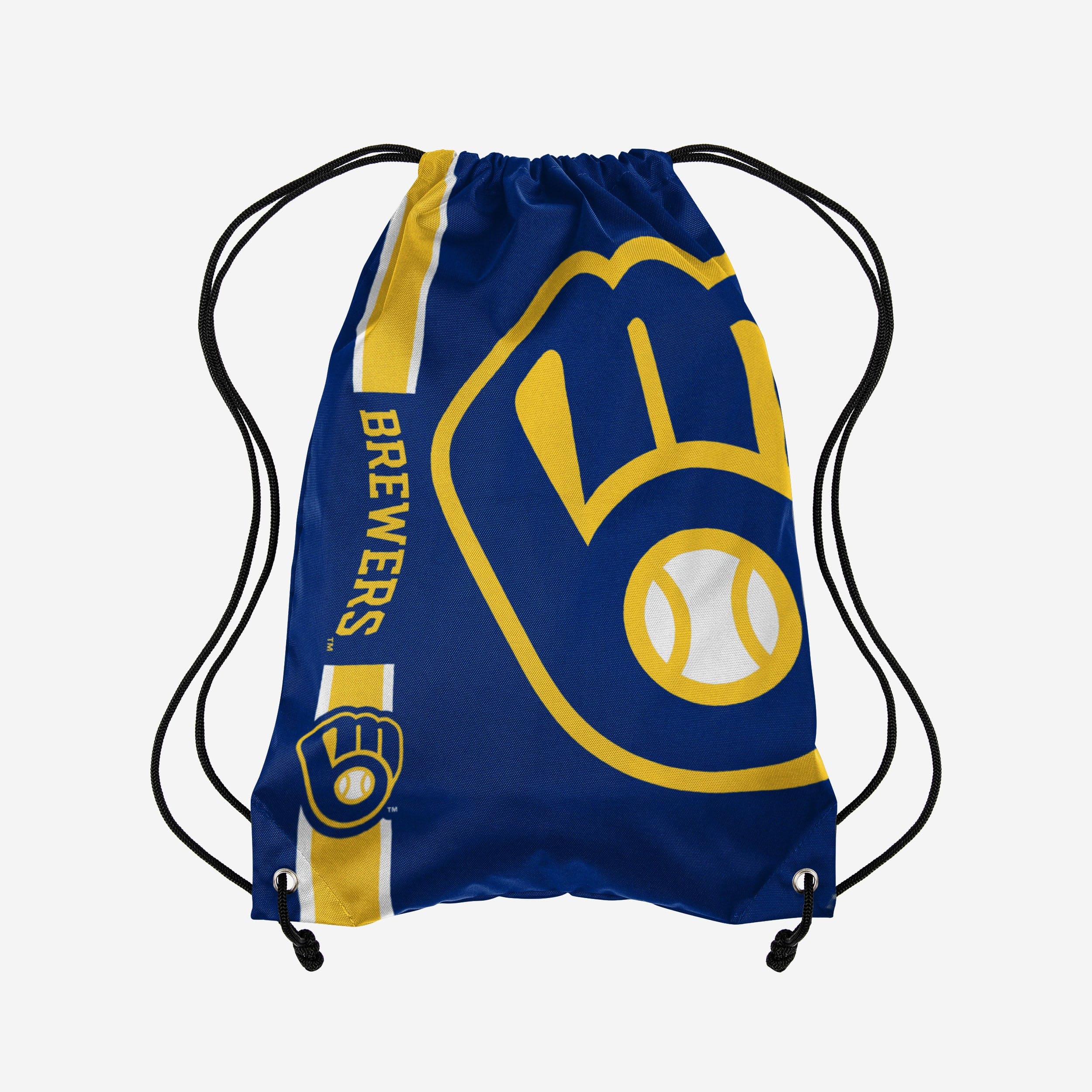 Milwaukee Brewers Big Logo Drawstring Backpack - Show Your Team Spirit!