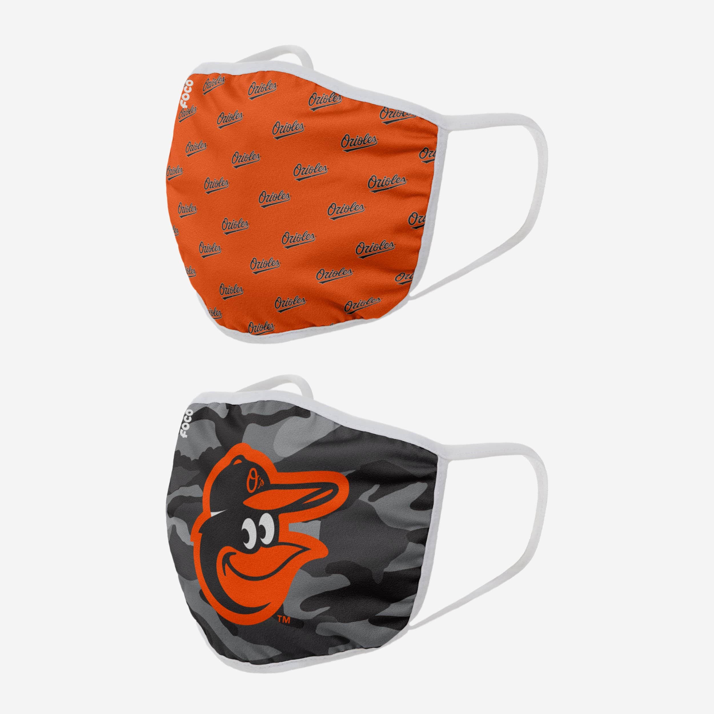 Baltimore Orioles Clutch 2-Pack Face Cover - Show Your Team Spirit!