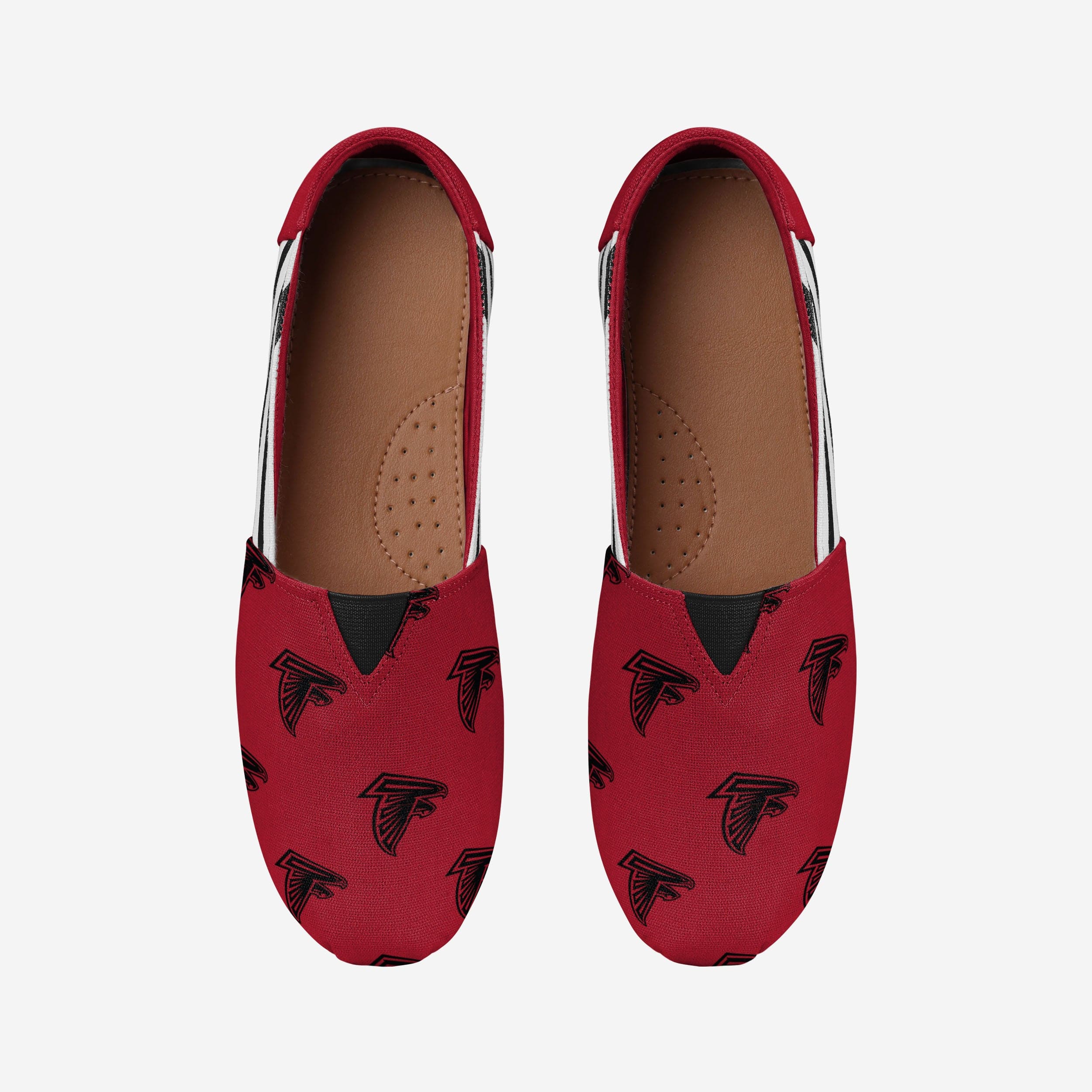 Stylish Atlanta Falcons Women's Stripe Canvas Shoes