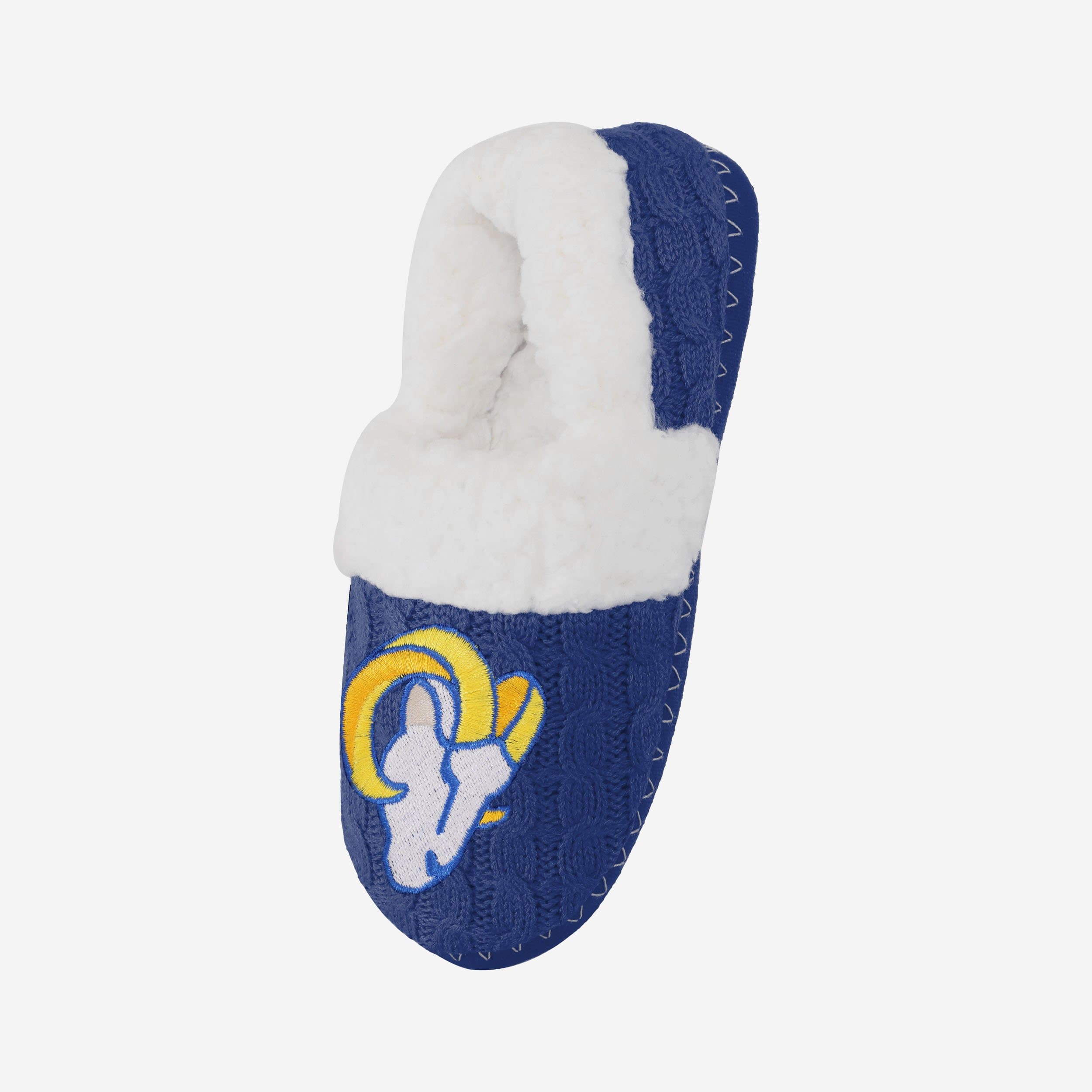Gorgeous Los Angeles Rams Women's Team Color Moccasin Slippers - Show Your Team Spirit!