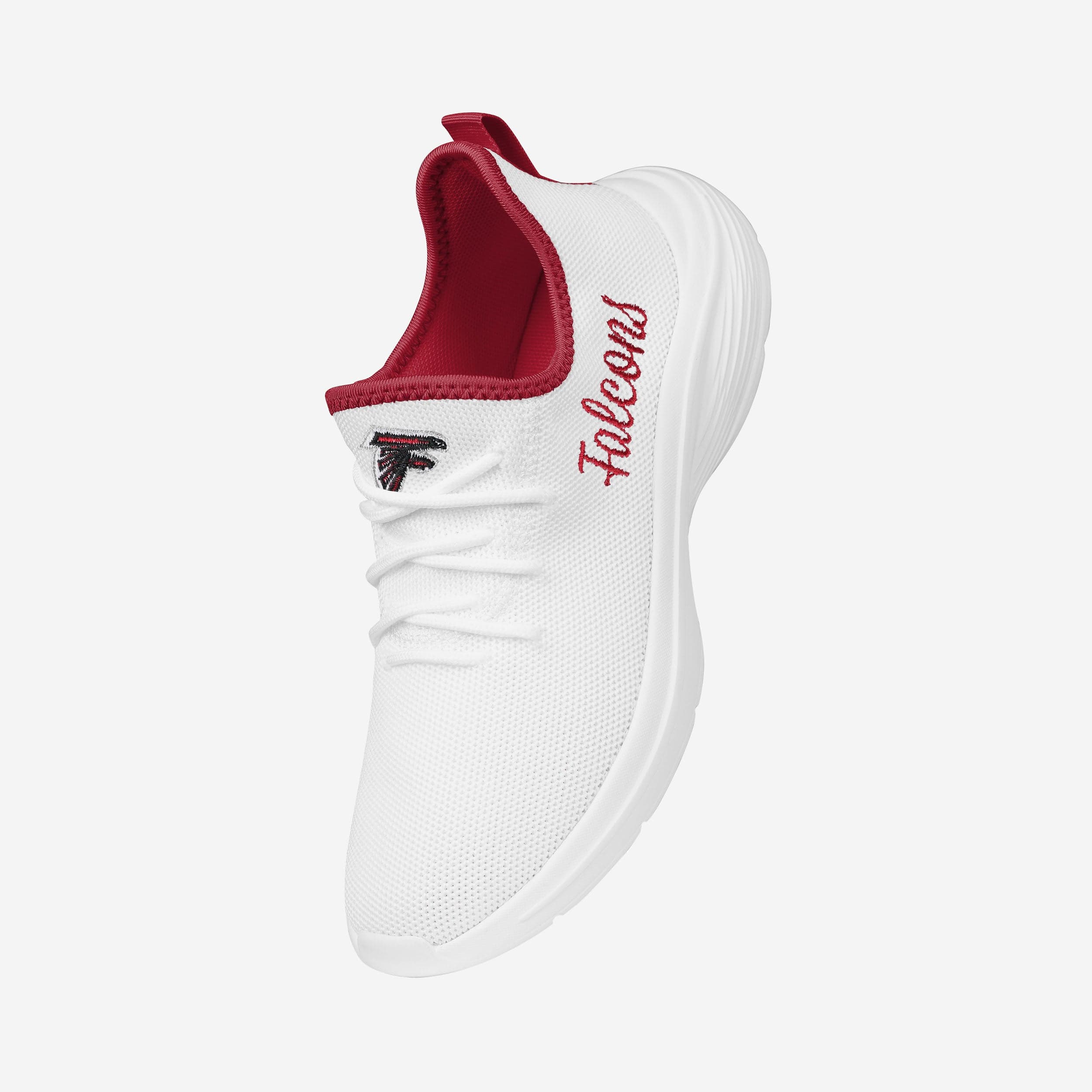 Atlanta Falcons Women's Stylish White Midsole Sneakers