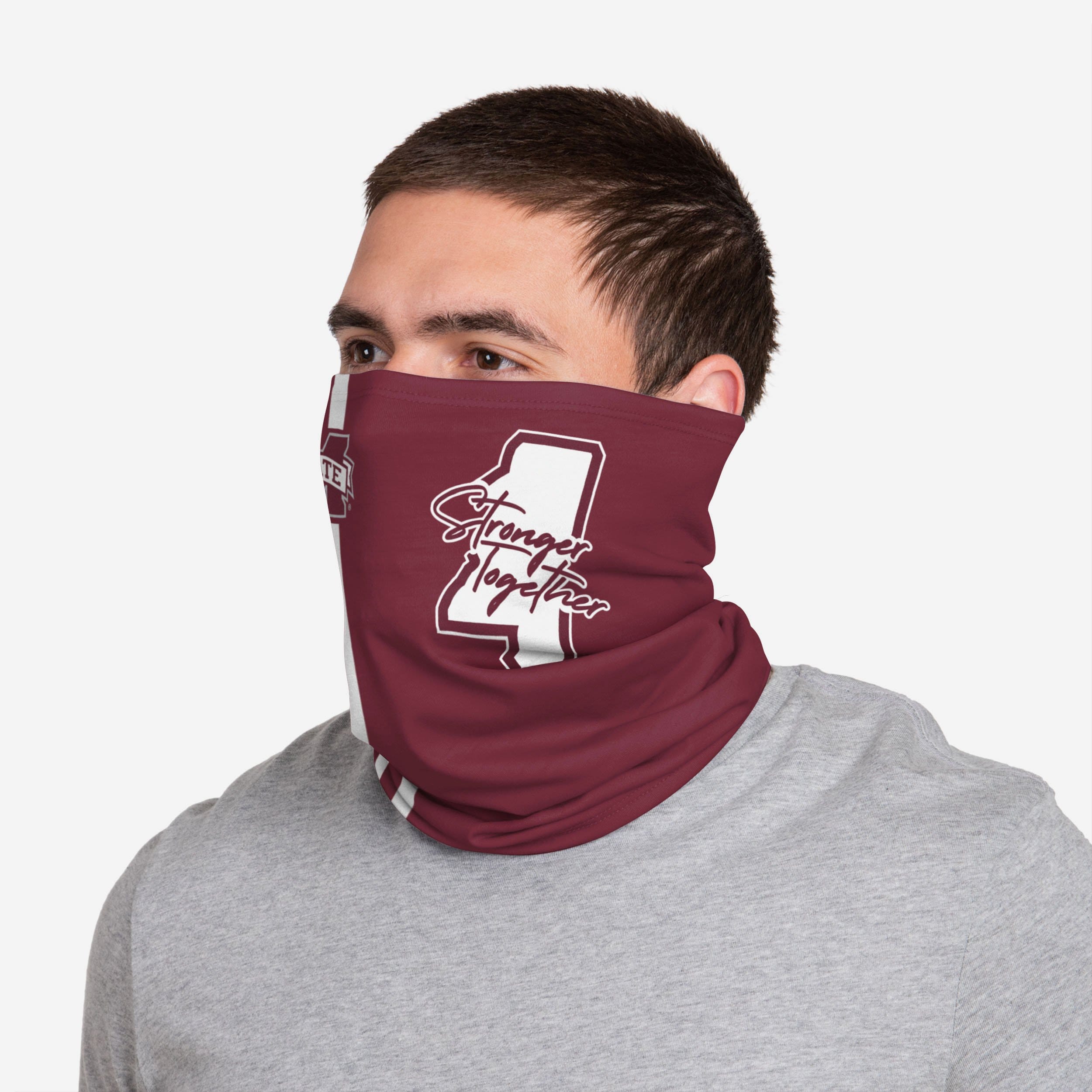 Mississippi State Bulldogs 'Stronger Together' On-Field Sideline Logo Gaiter Scarf - Represent Your Team in Style!