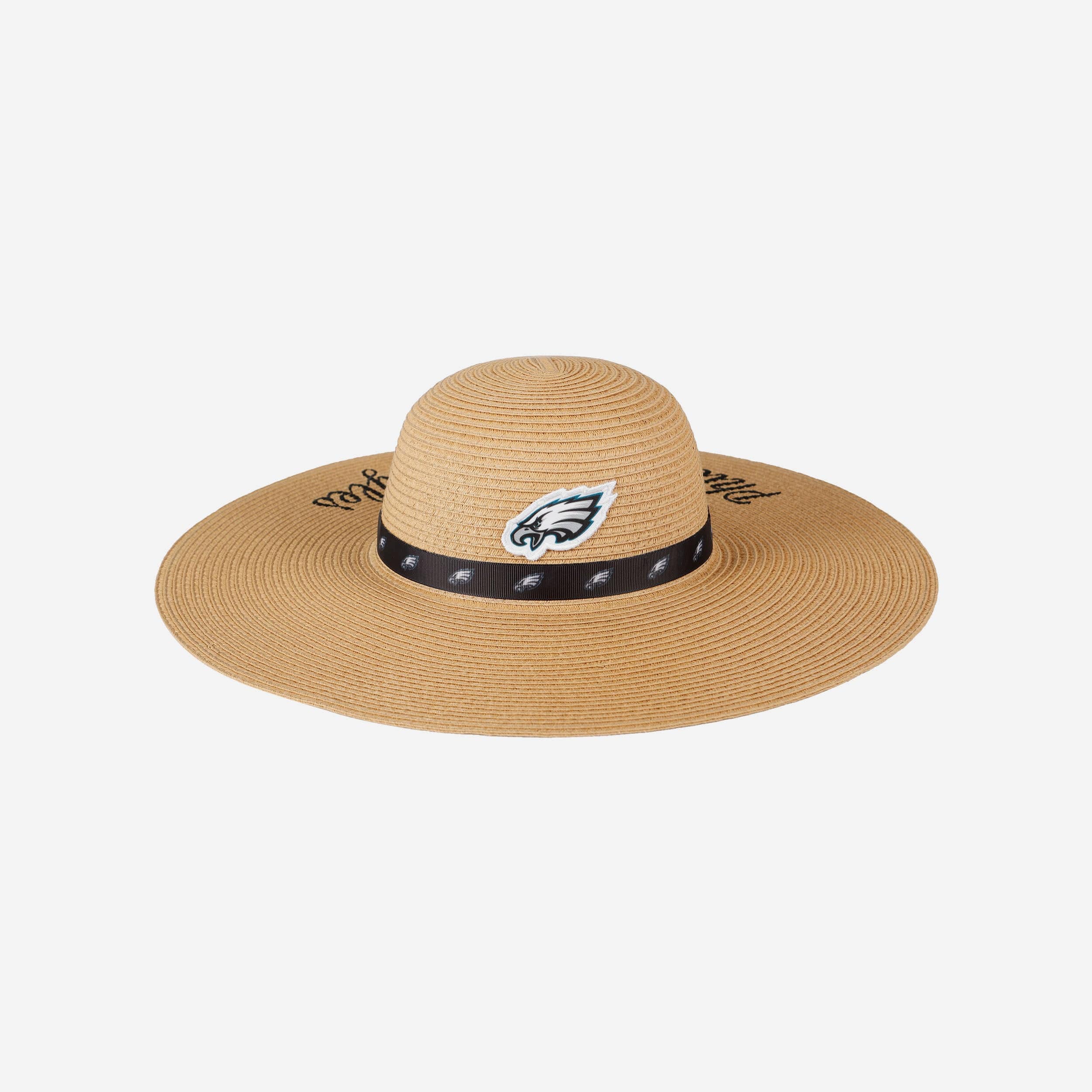Philadelphia Eagles Women's Stylish Wordmark Beach Straw Hat