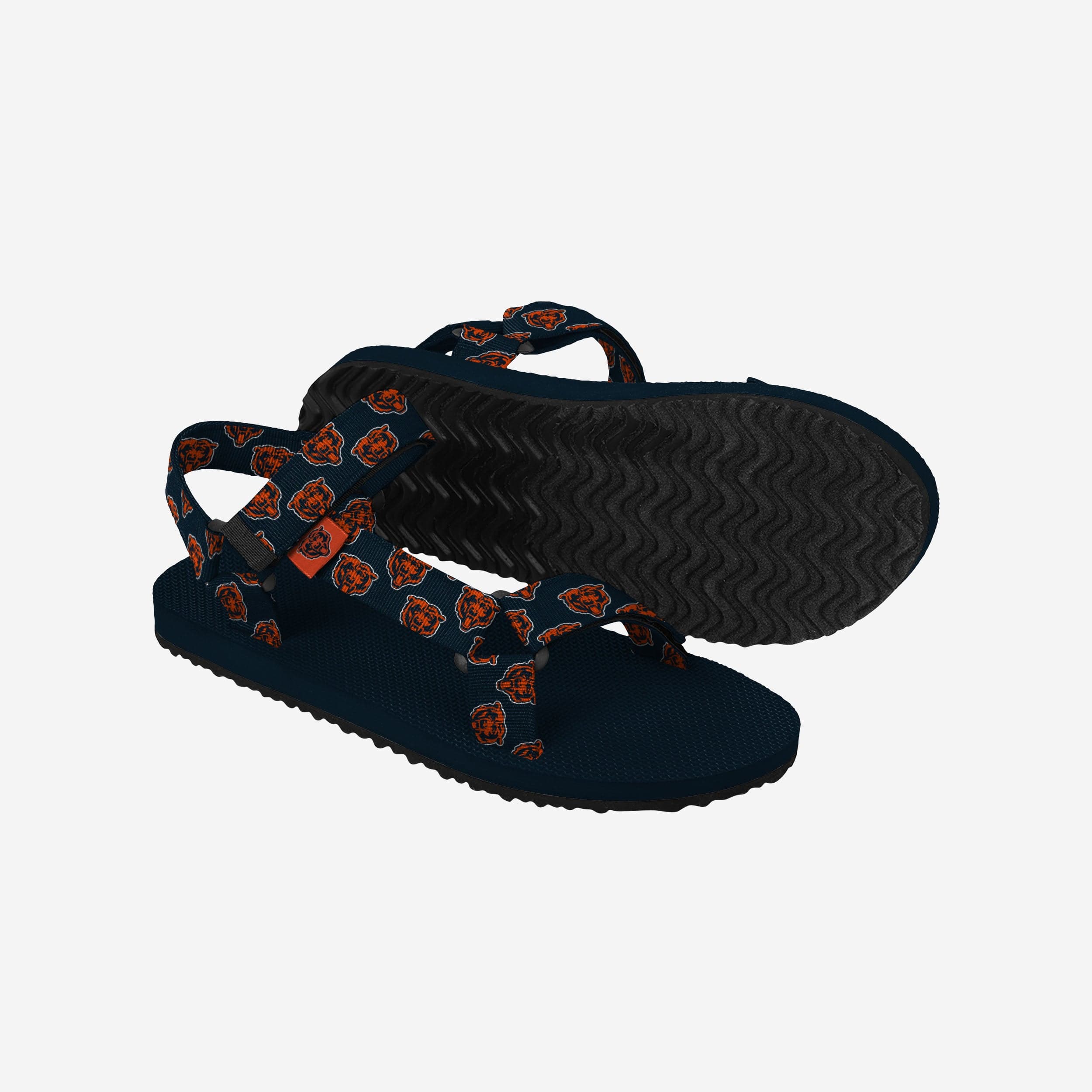 Gorgeous Chicago Bears Women's Repeat Logo Strap Sandals - Show Your Fandom!