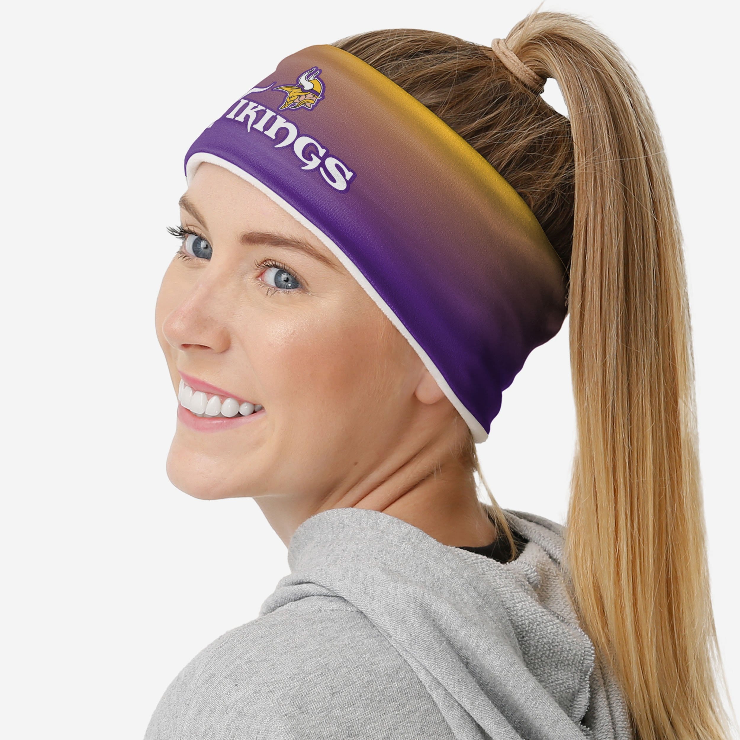 Stylish Minnesota Vikings Women's Gradient Printed Headband