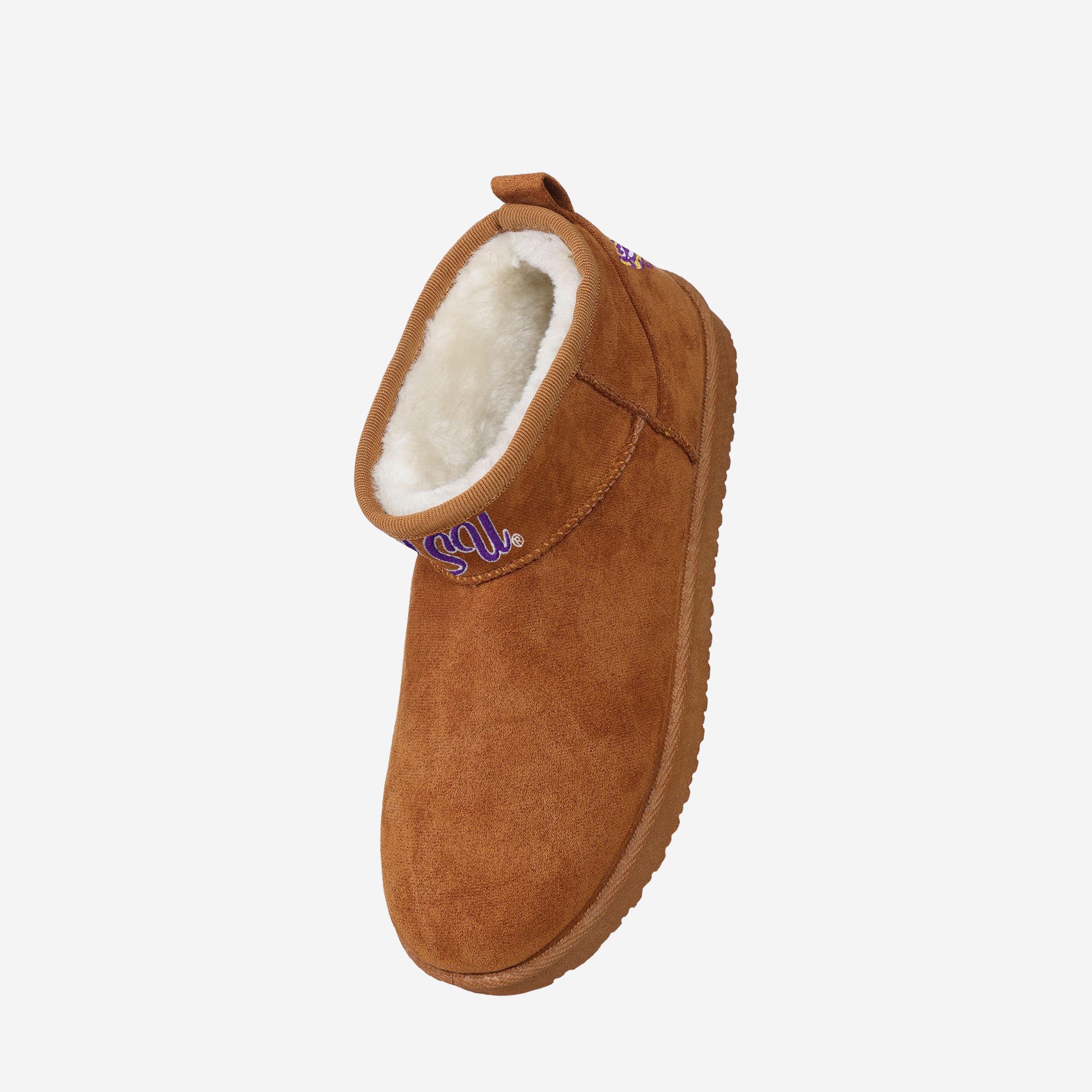 LSU Tigers Women's Fuzzy Team Logo Fan Boots - Stylish and Comfortable!