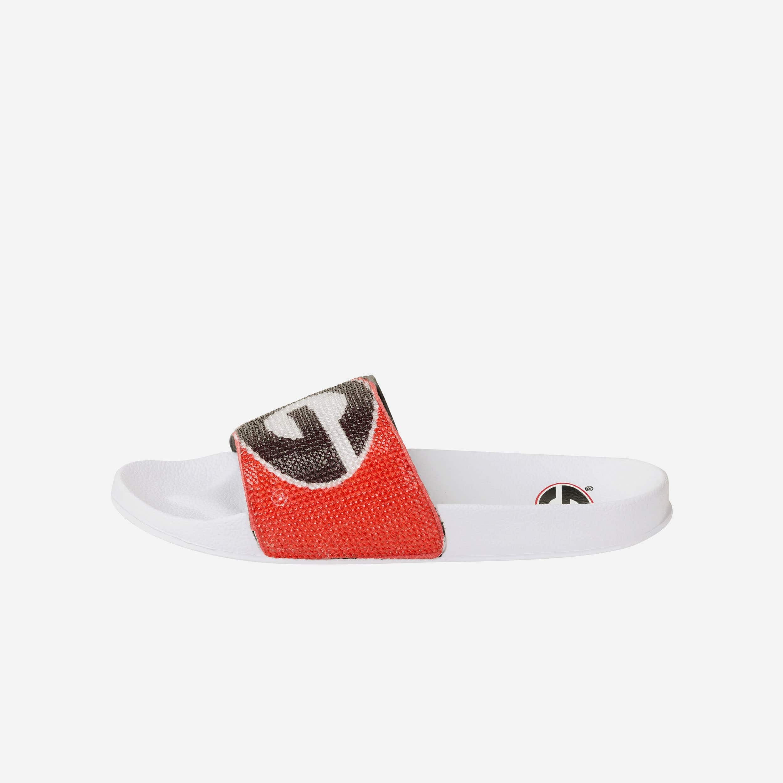 Georgia Bulldogs Women's Stunning Big Logo Shimmer Slides