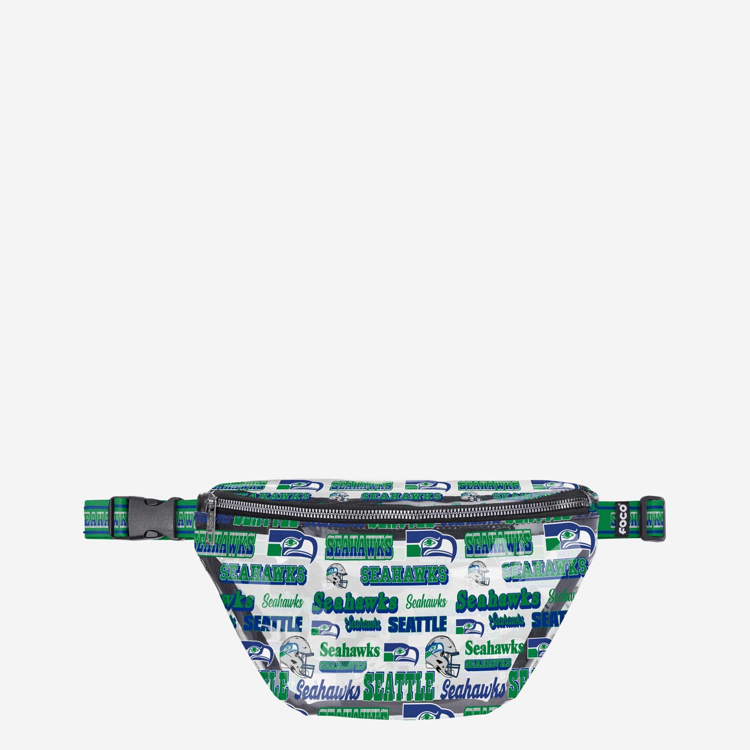 Seattle Seahawks Retro Print Clear Fanny Pack - A Must - Have for Fans!