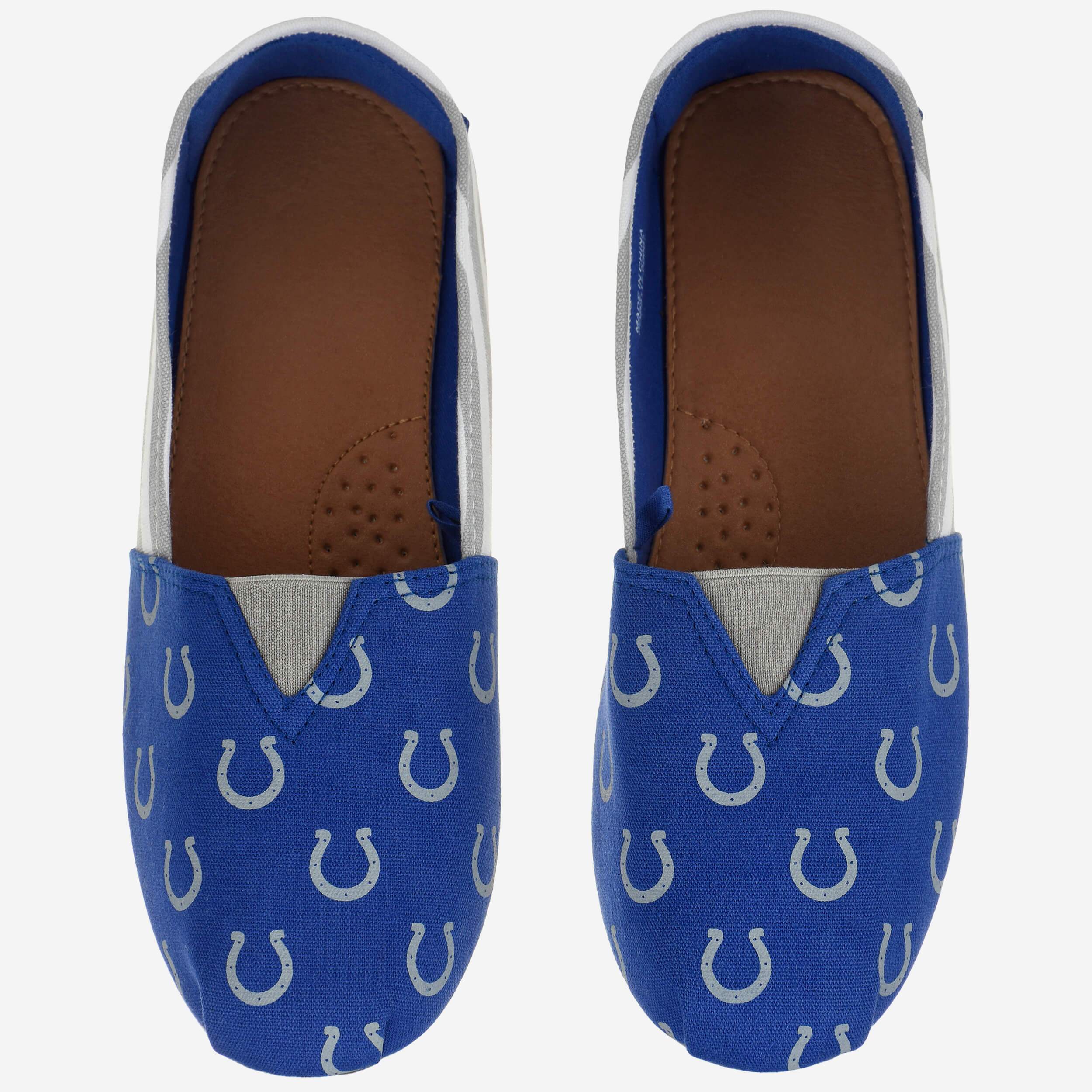 Indianapolis Colts Stylish Women's Stripe Canvas Shoes - Rock Your Team Spirit!