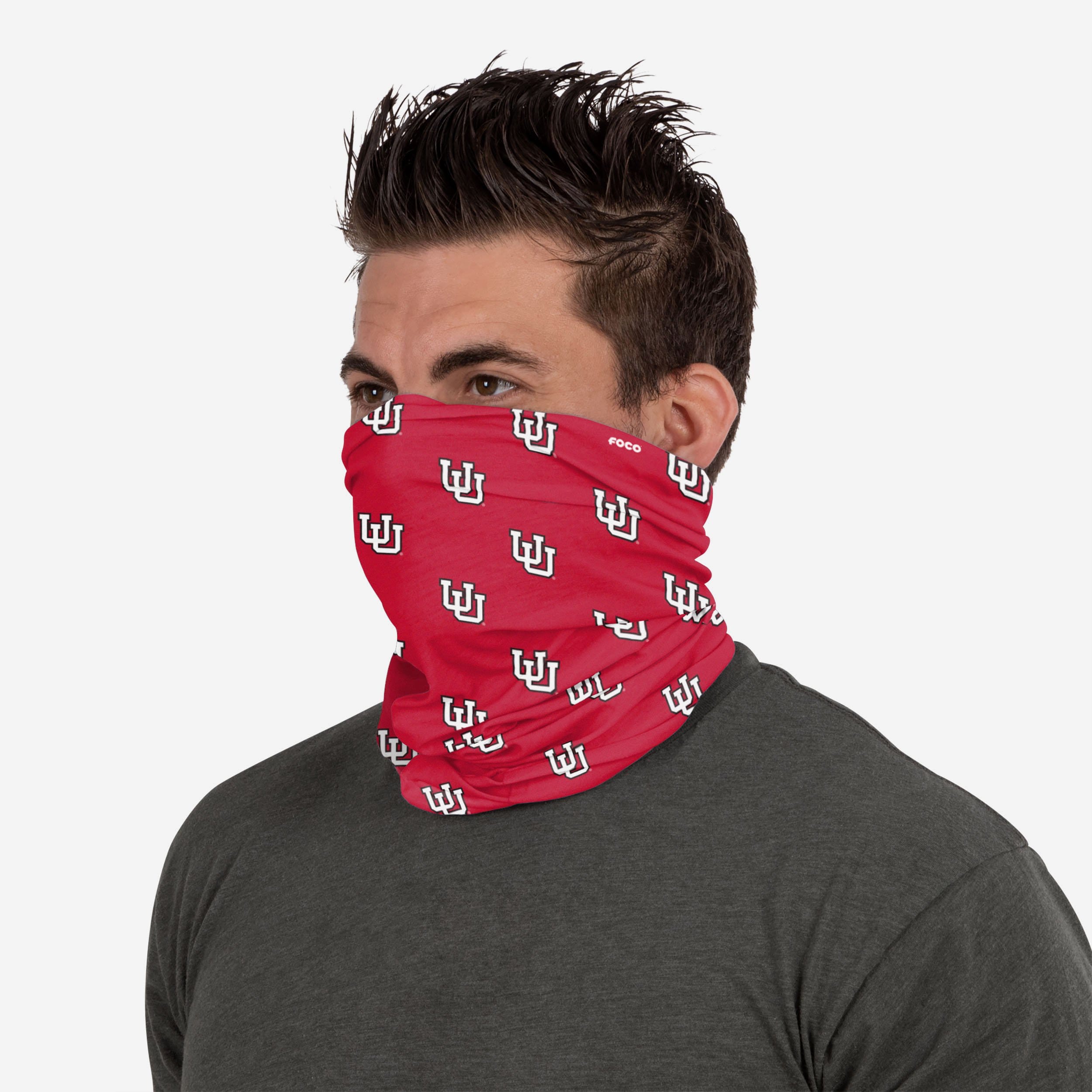 Utah Utes Mini Print Logo Gaiter Scarf - Show Your Team Spirit!