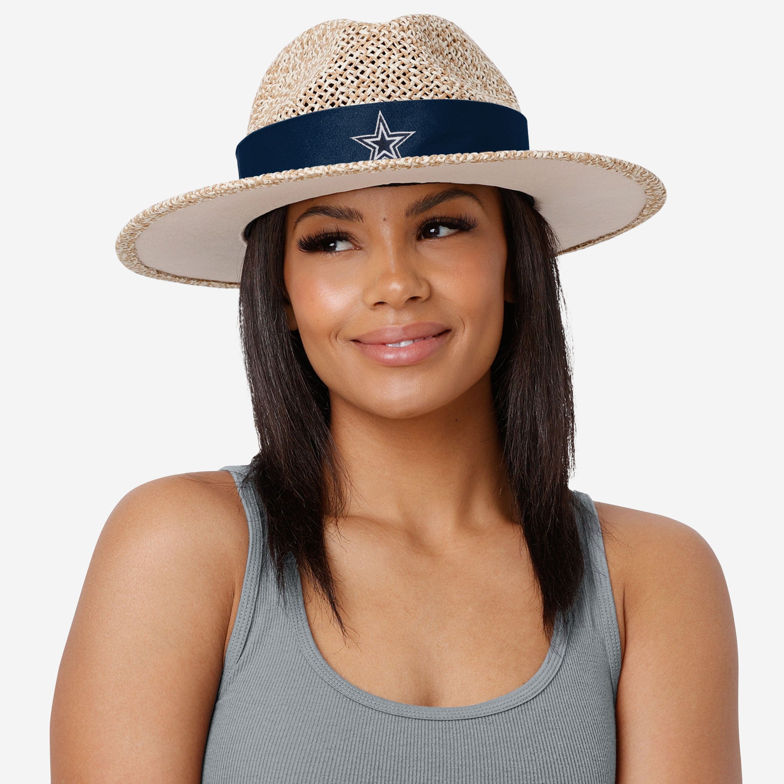 Dallas Cowboys Stylish Banded Straw Hat