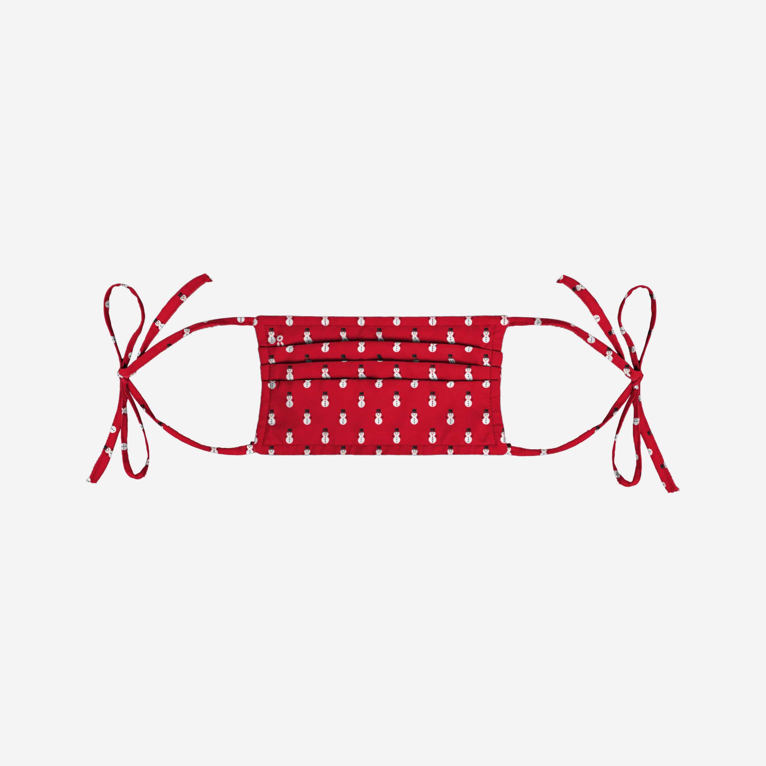 Charming Repeat Snowman Tie - Back Face Cover