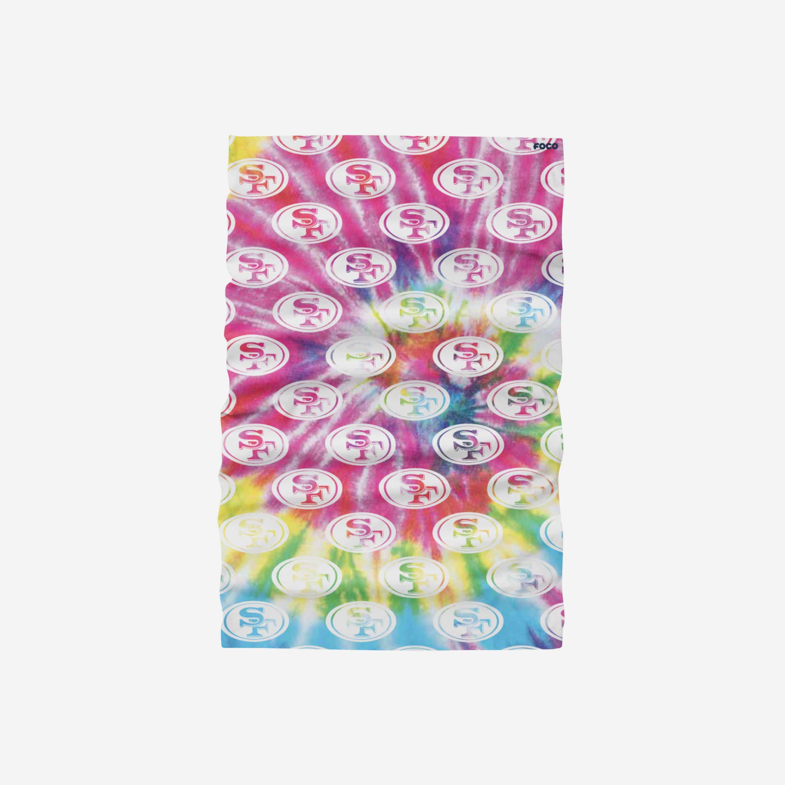 San Francisco 49ers Pastel Tie - Dye Gaiter Scarf: A Fashionable Team Statement