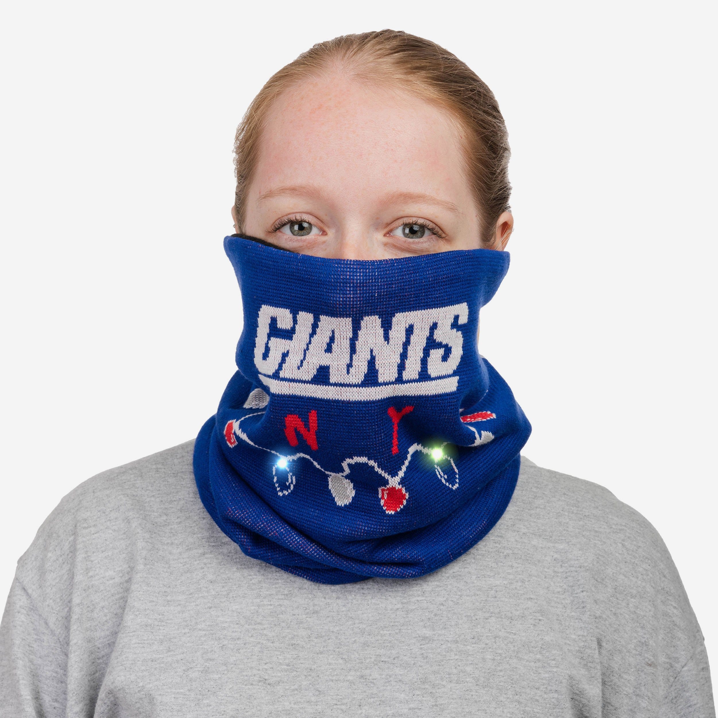 New York Giants Light-Up Knit Gaiter Scarf: Show Your Team Spirit!