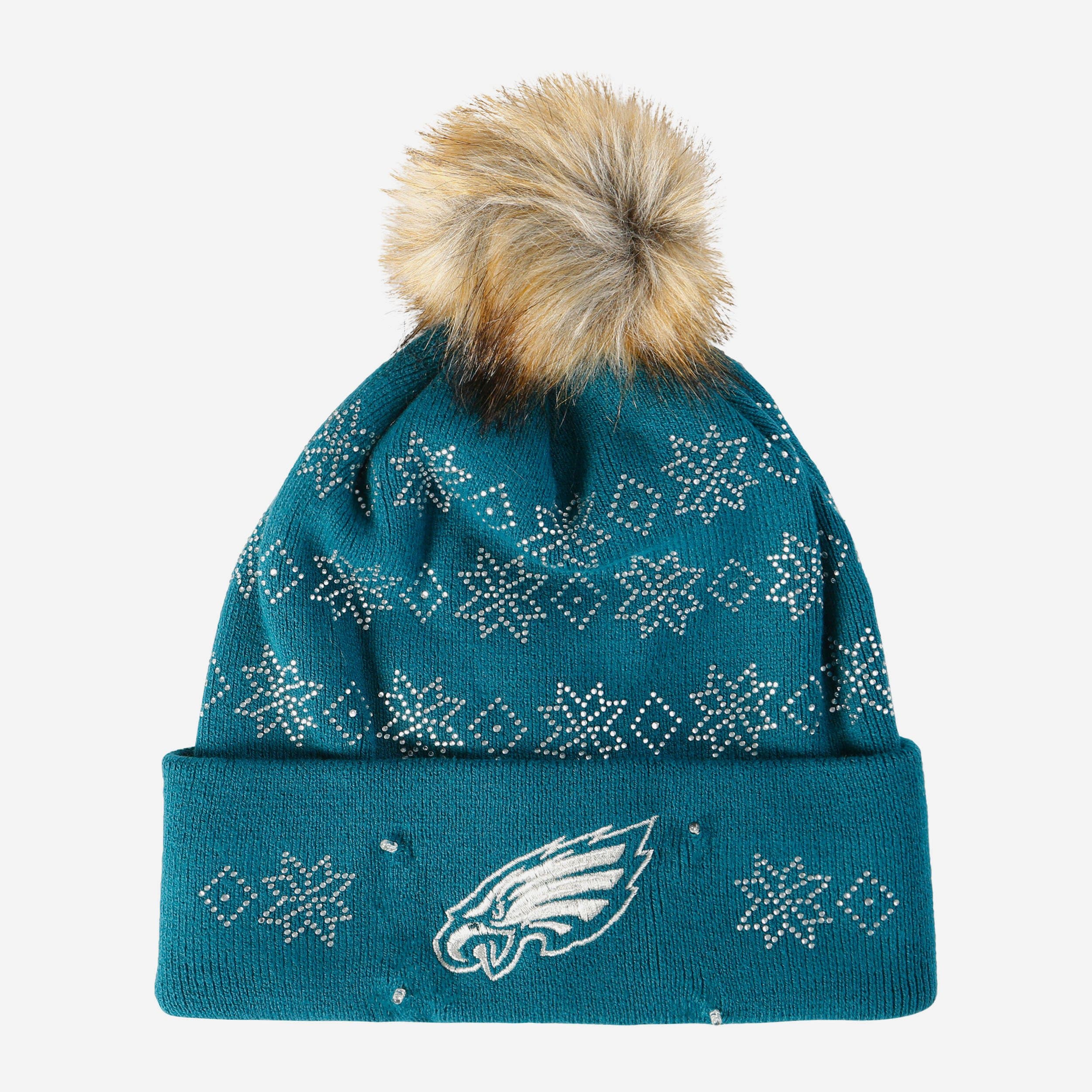 Philadelphia Eagles Sparkling Light-Up Rhinestone Beanie