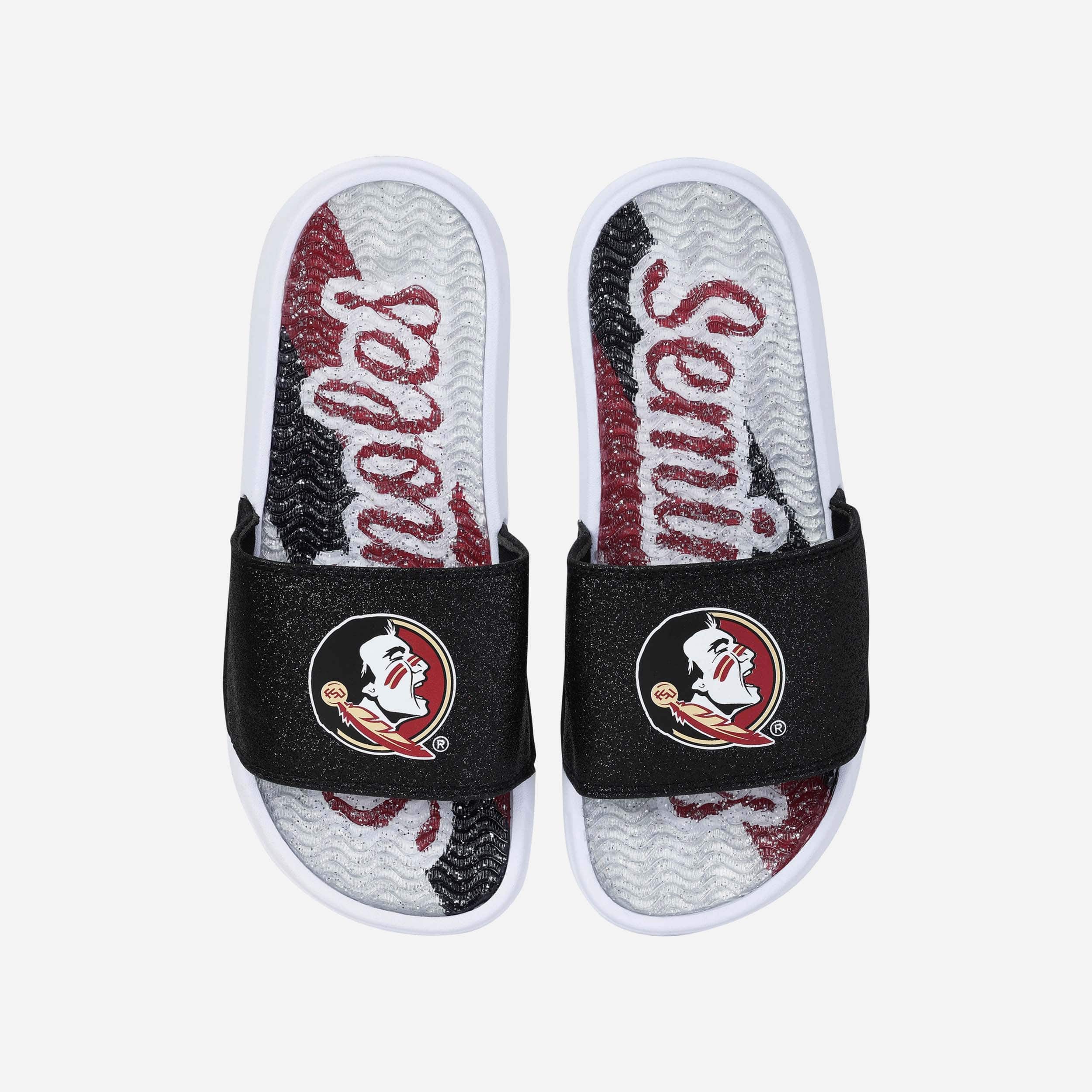 Florida State Seminoles Women's Sparkling Gel Slides - Show Your Team Spirit!