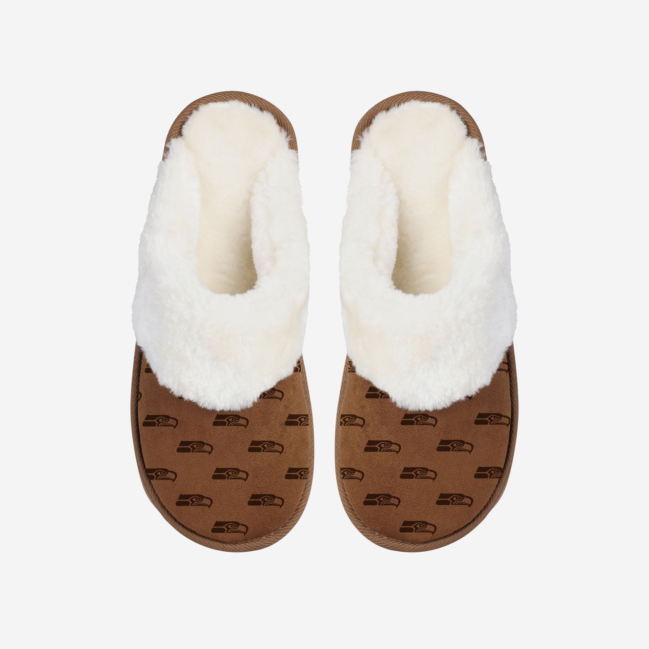 Seattle Seahawks Women's Stylish Repeat Logo Moccasin Slippers