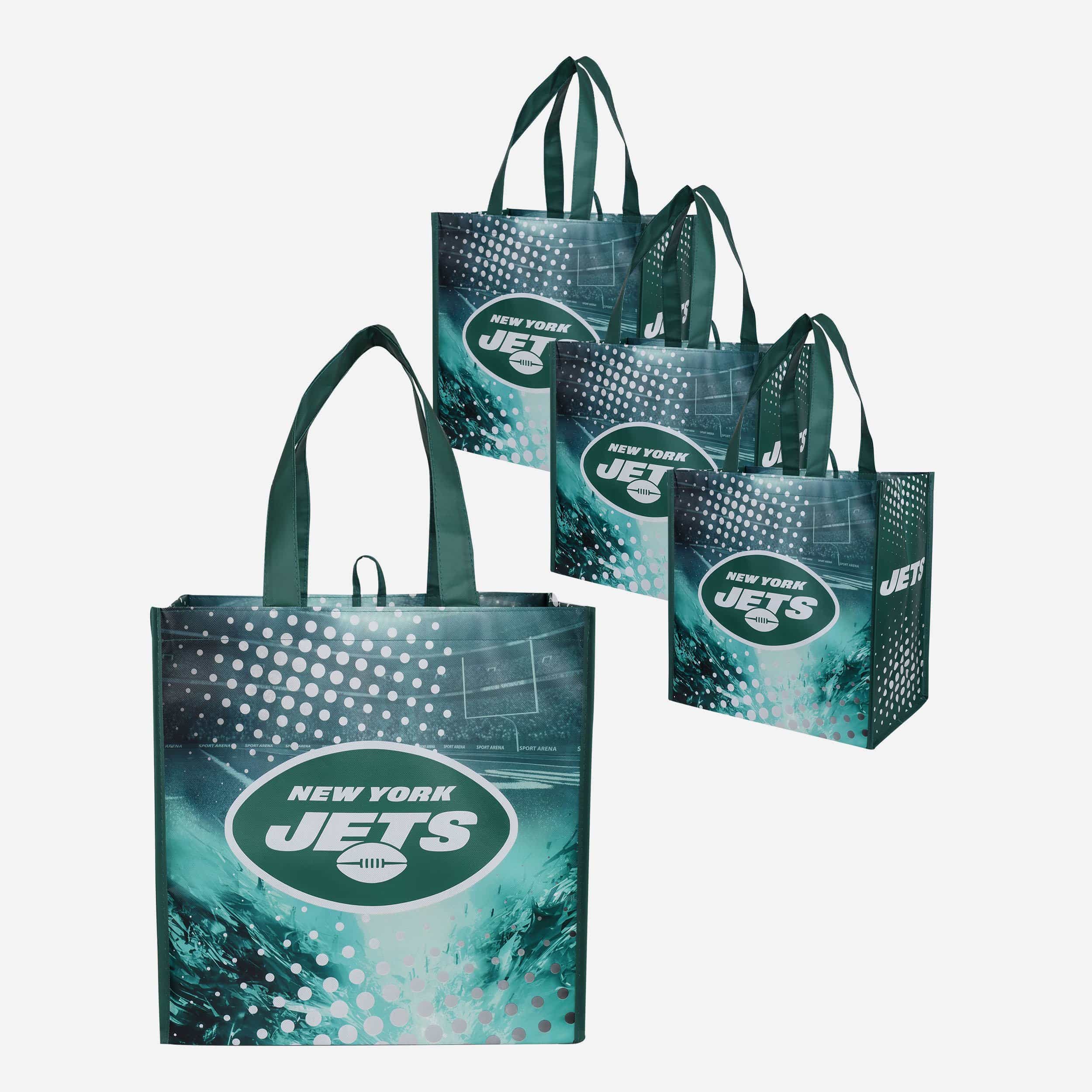 New York Jets 4-Pack Super Reusable Shopping Bags