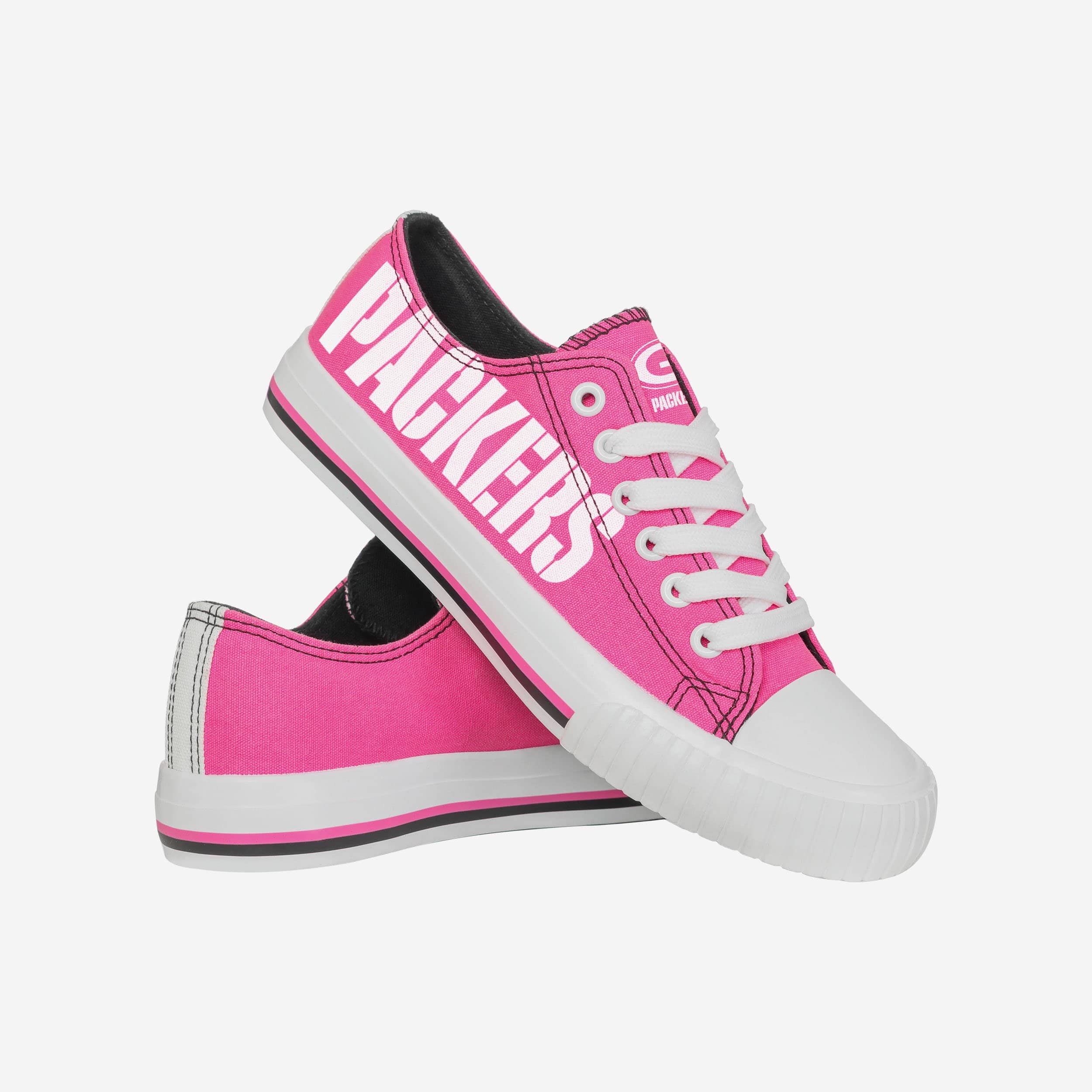 Green Bay Packers Women's Stylish Low Top Canvas Shoes