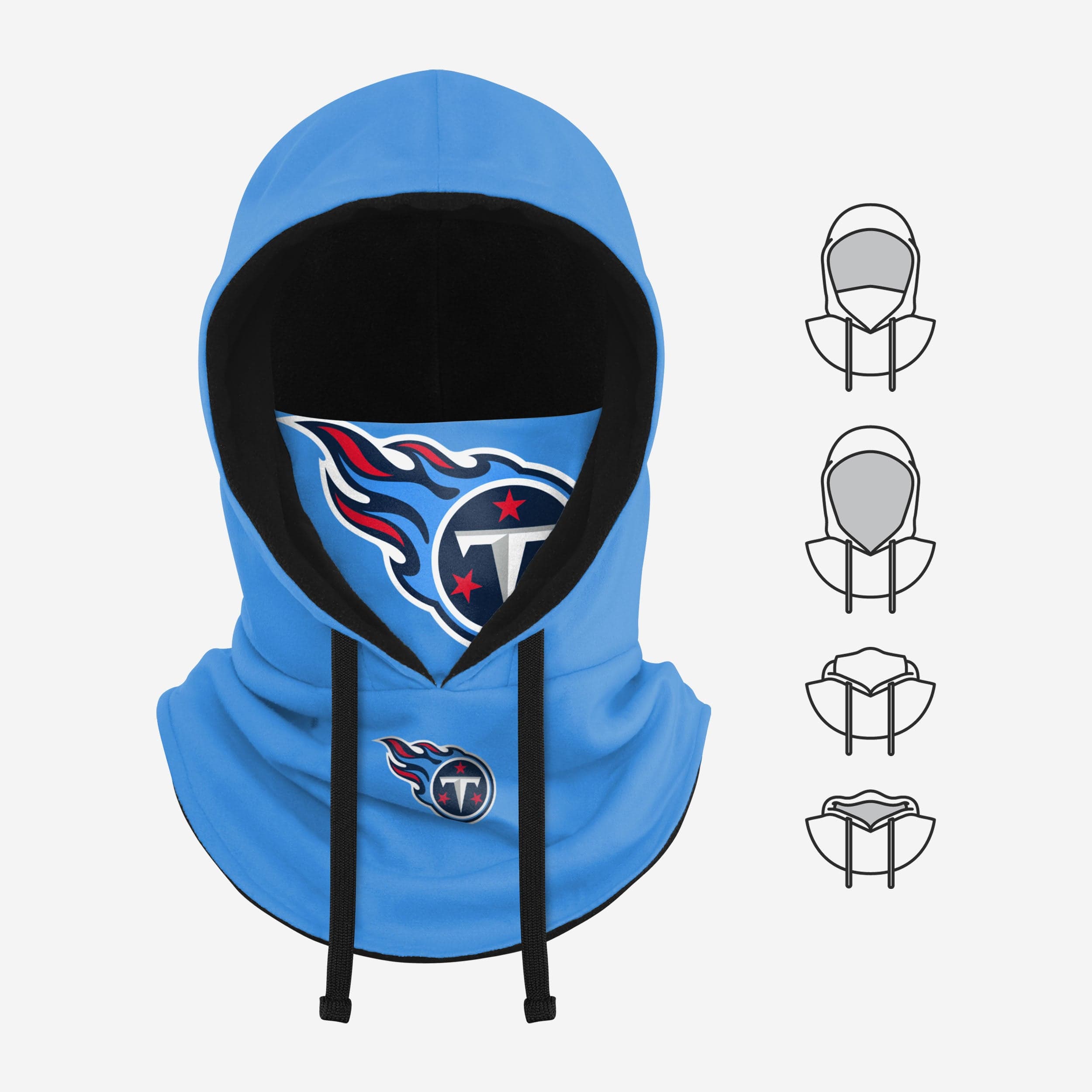 Tennessee Titans Alternate Team Color Drawstring Hooded Gaiter - The Ultimate Fan Essential