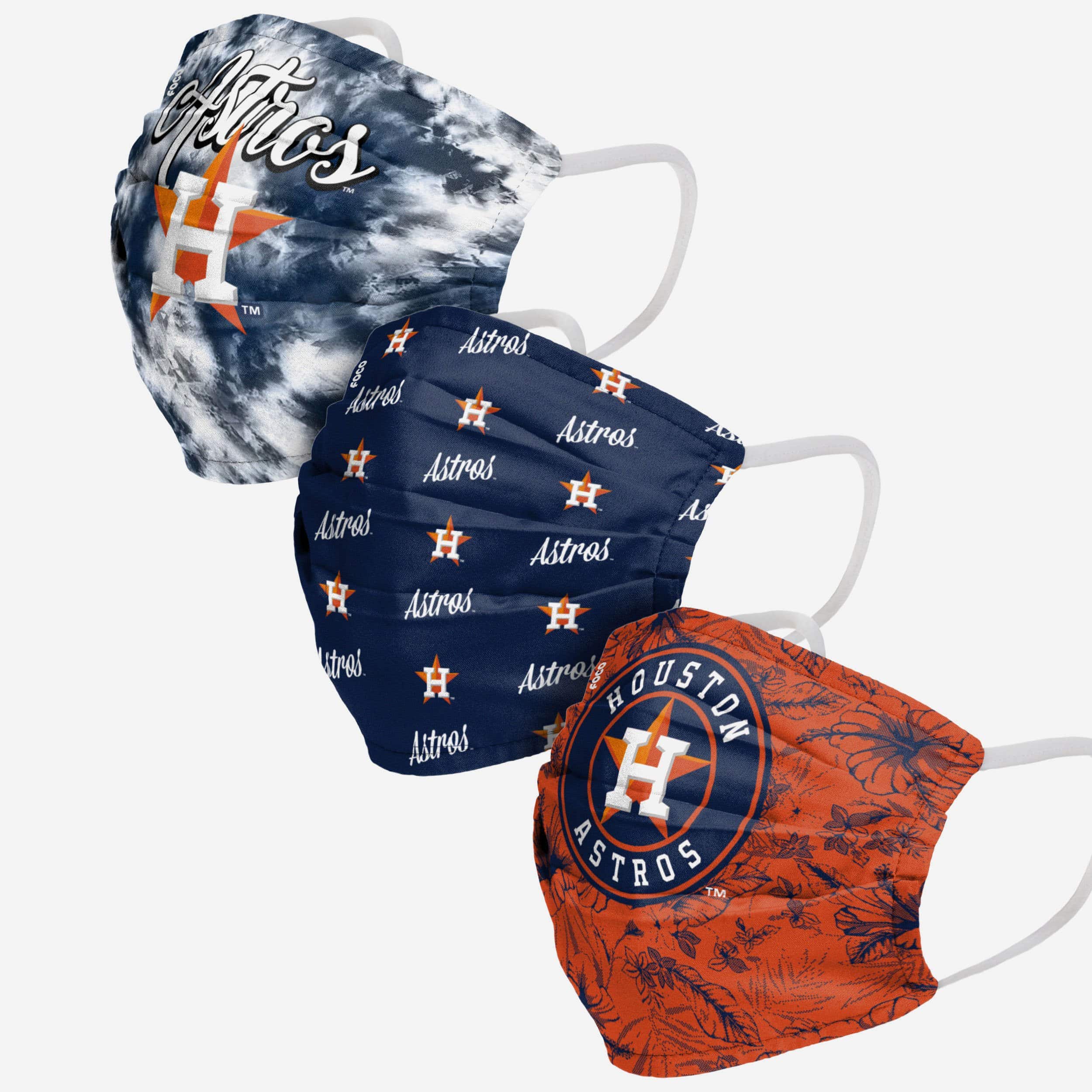 Houston Astros Women's Matchday Triple-Pack Face Covers - Show Your Team Spirit!