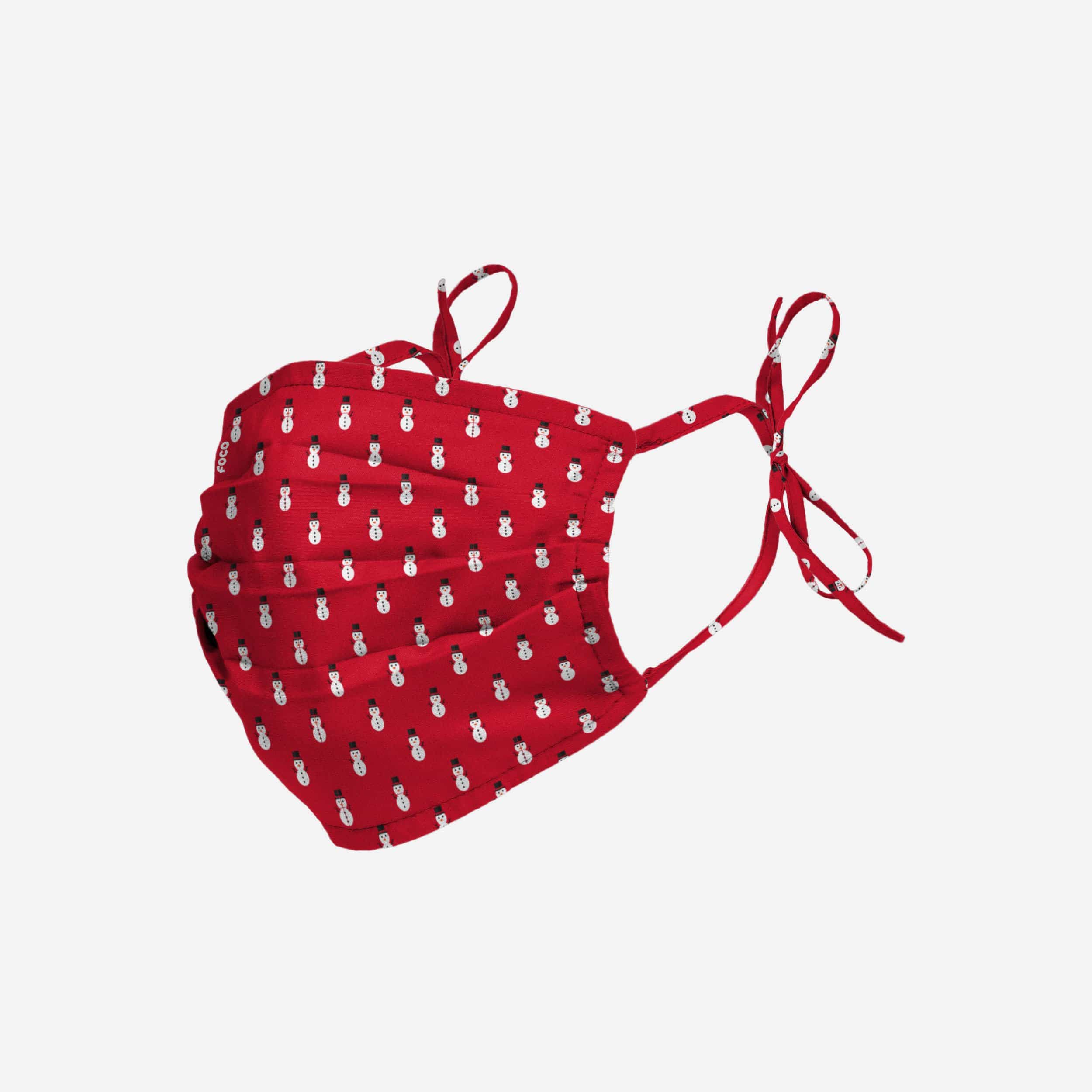 Charming Repeat Snowman Tie - Back Face Cover
