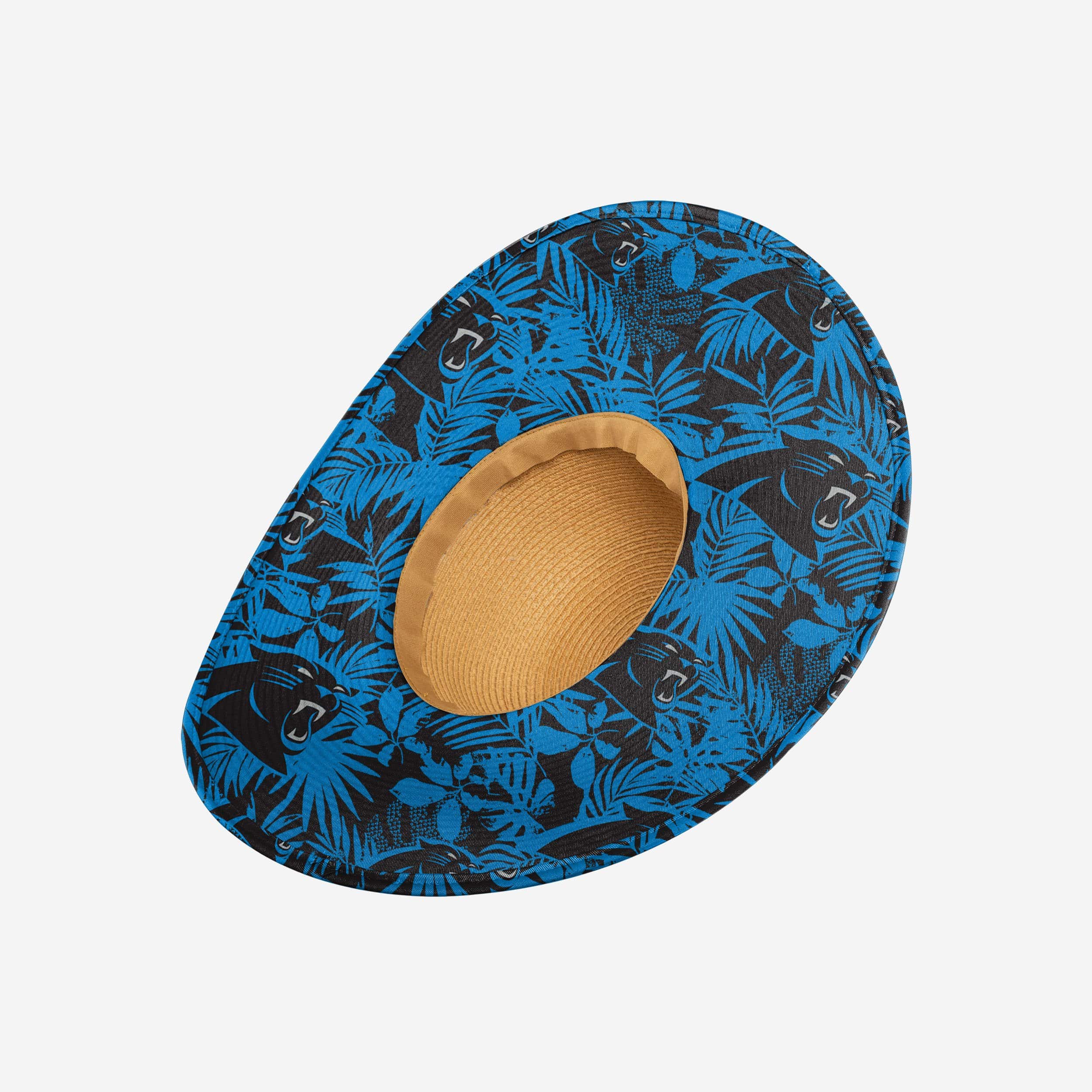 Carolina Panthers Women's Stylish Floral Straw Hat - Summer Must-Have!