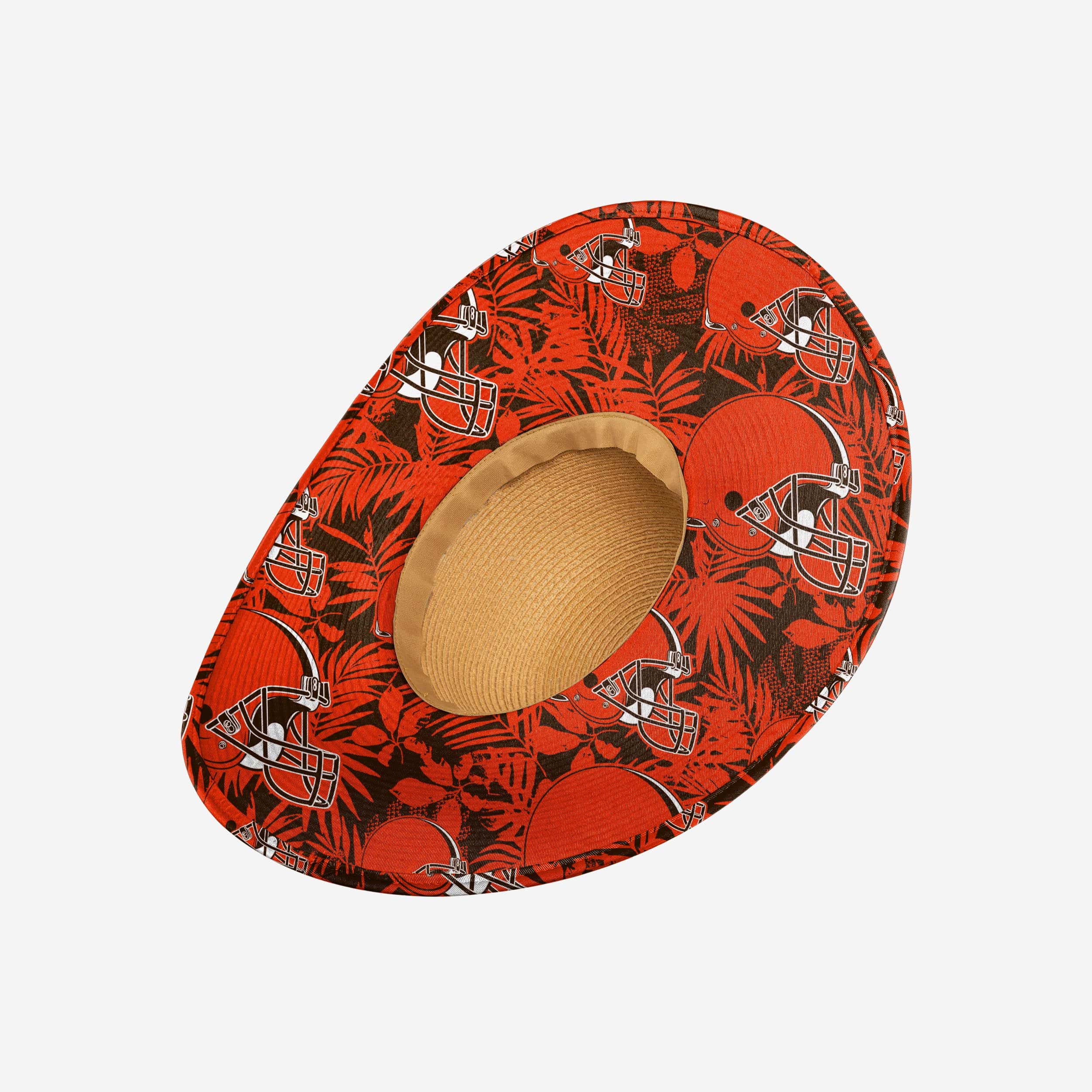 Cleveland Browns Women's Stylish Floral Straw Hat - Must - Have for Summer Fans