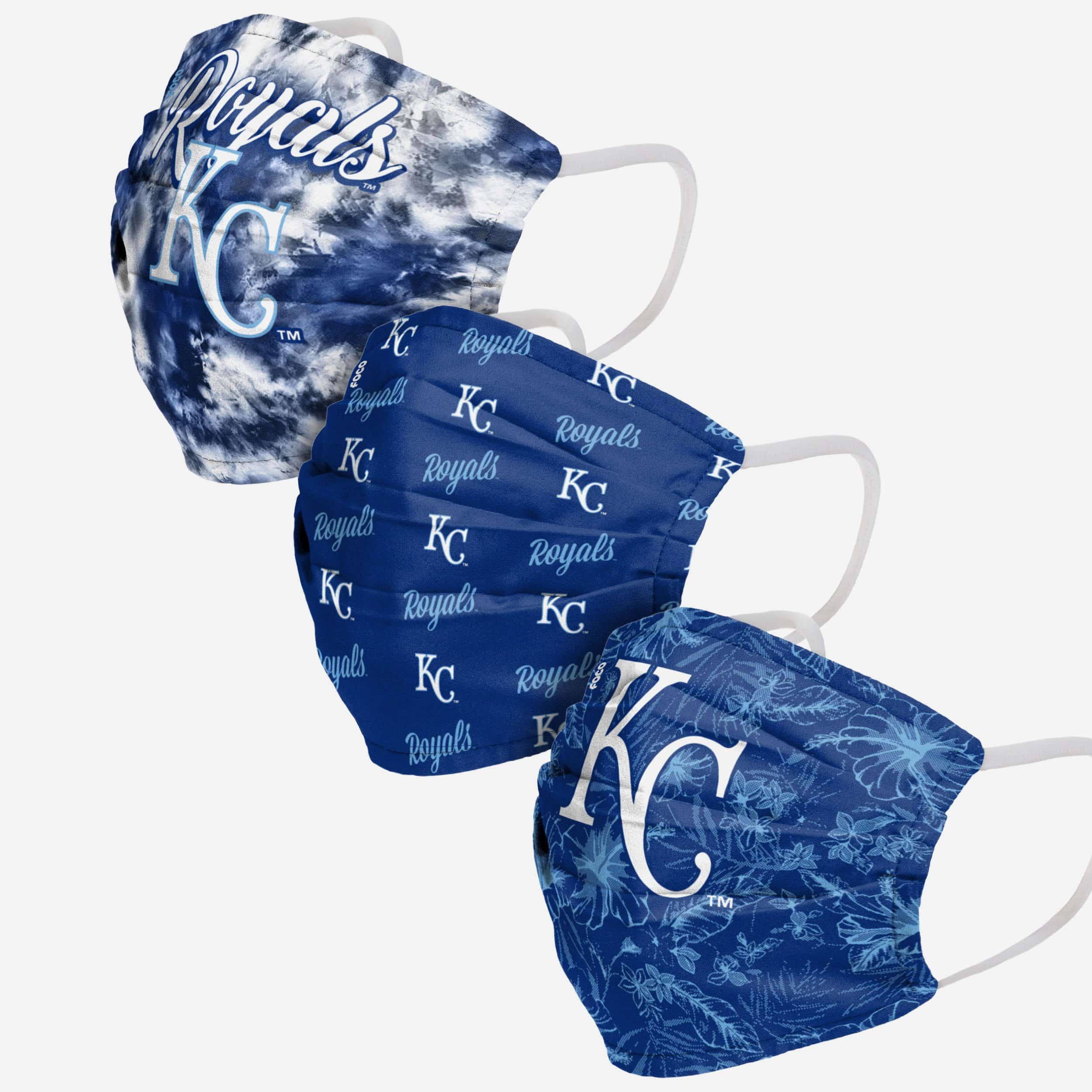 Kansas City Royals Women's Matchday 3-Pack Fashion Face Covers - Show Your Team Spirit!