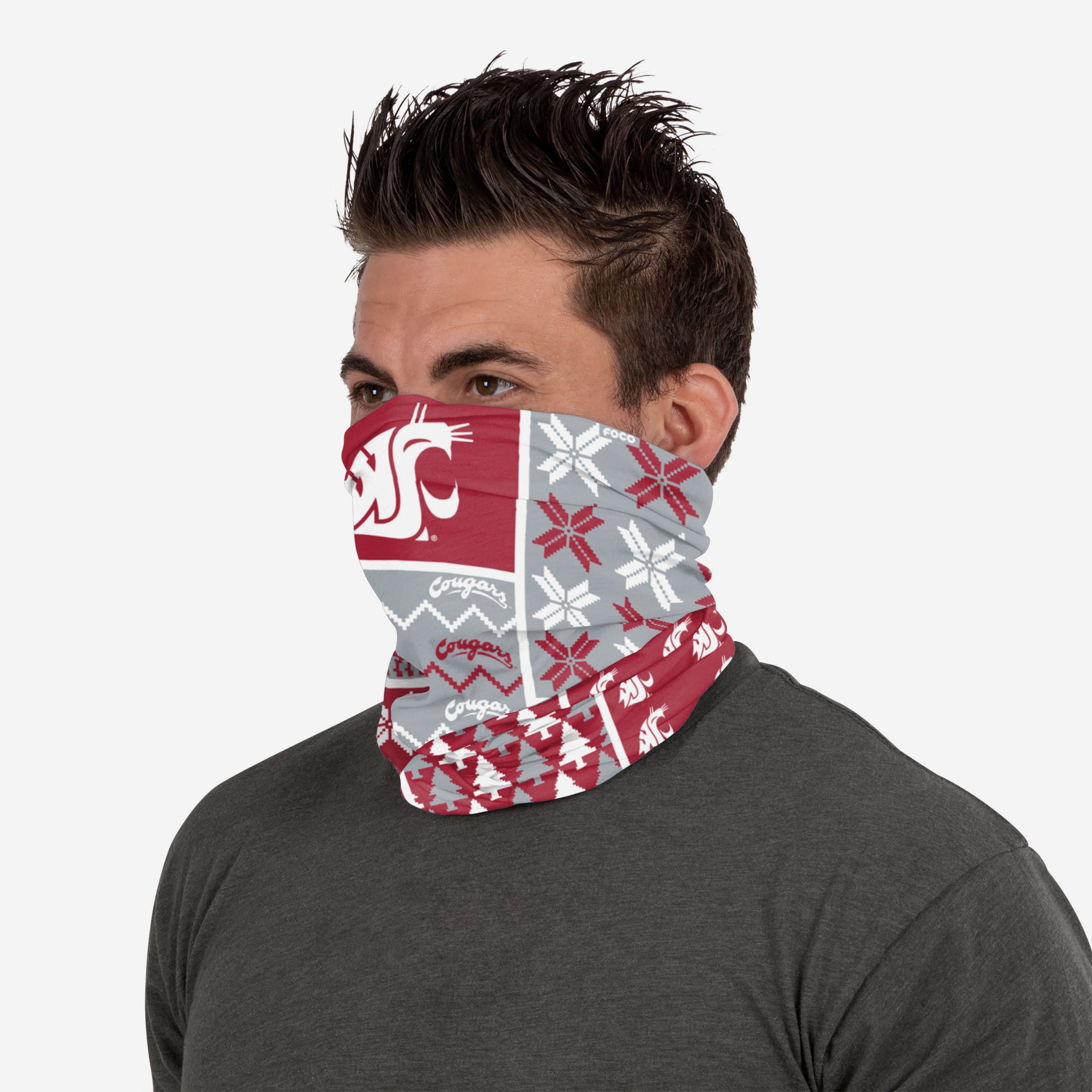 Washington State Cougars Fashionable Block Gaiter Scarf - Show Your Team Spirit!