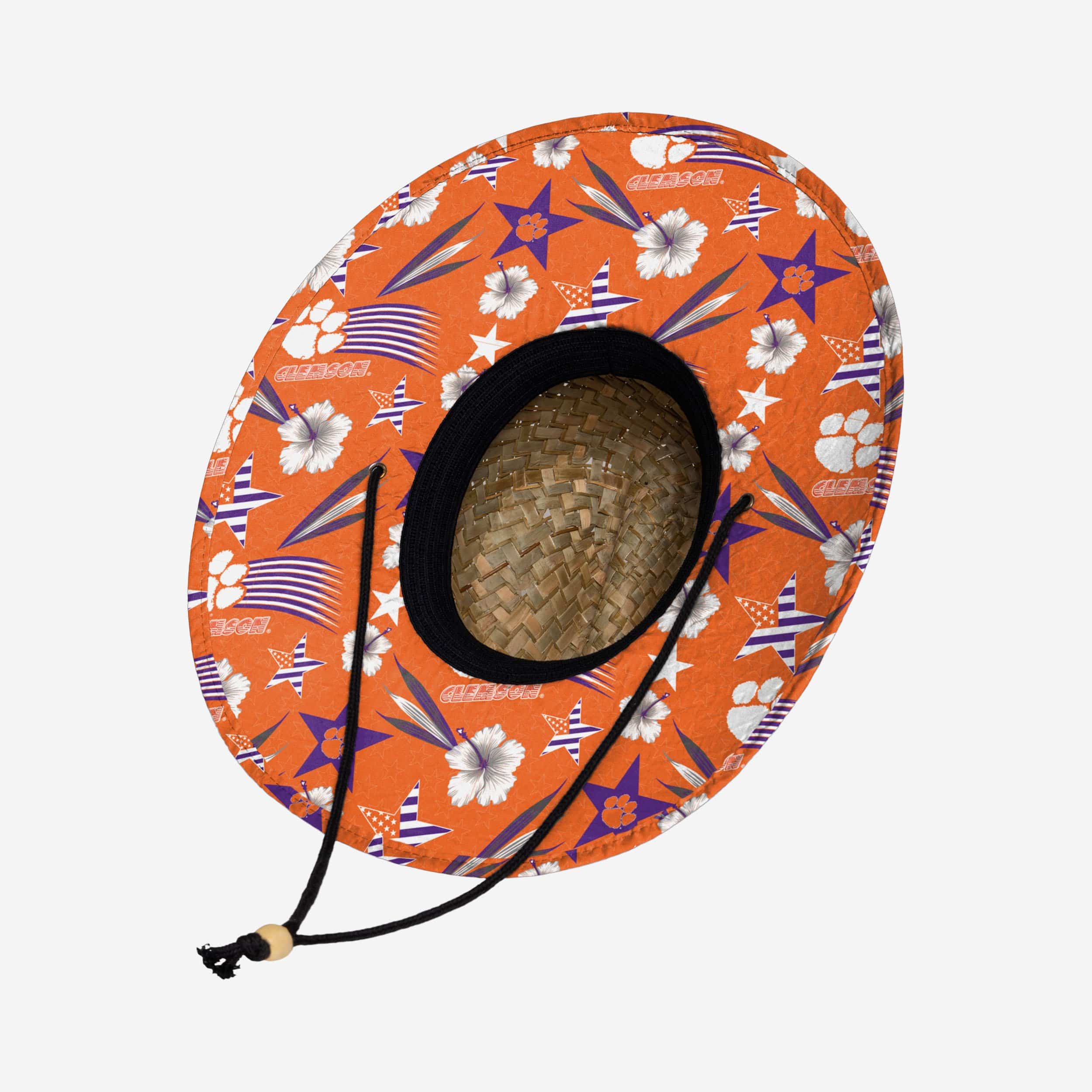 Sizzling Clemson Tigers Americana Straw Hat
