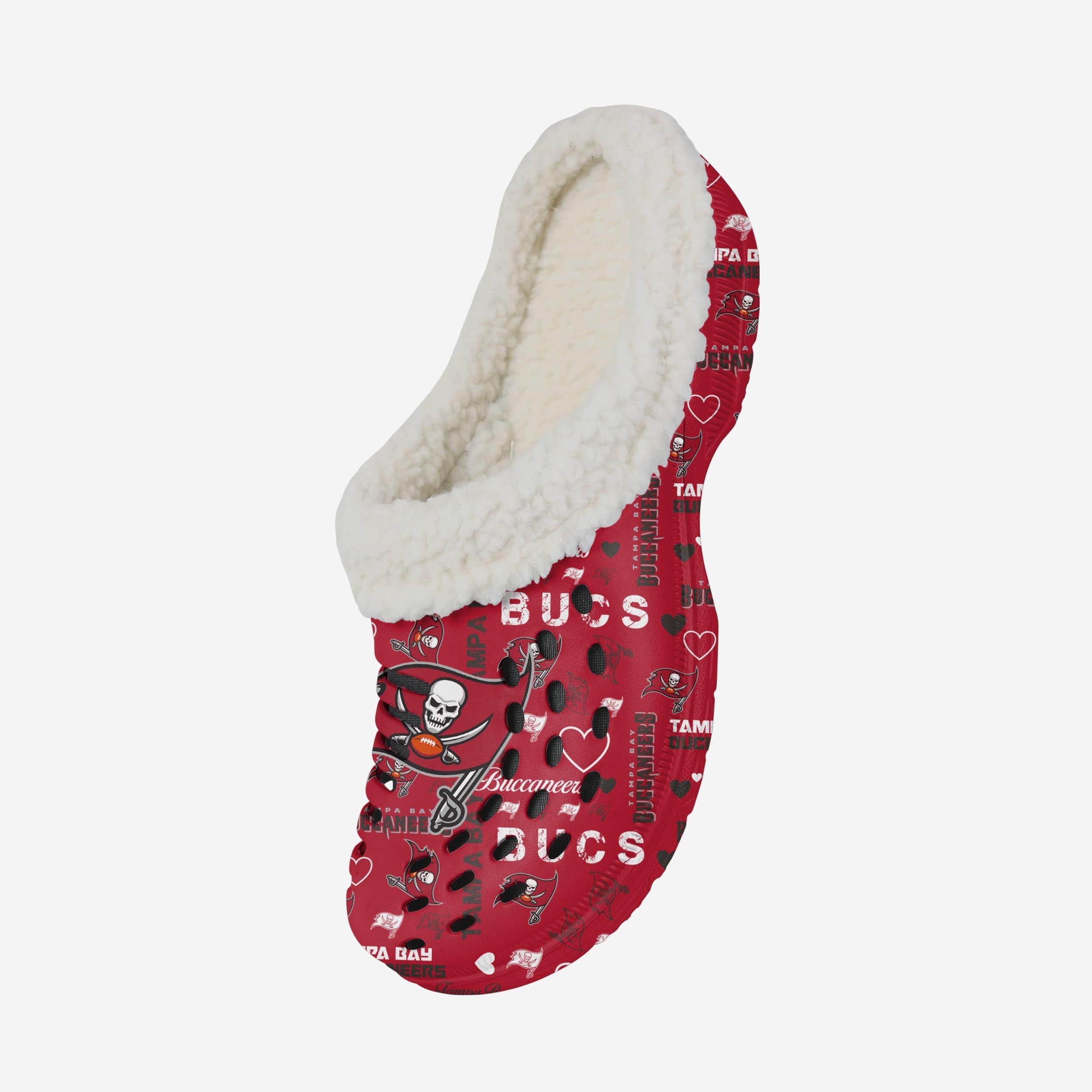 Tampa Bay Buccaneers Women's Heartfelt Sherpa Clogs