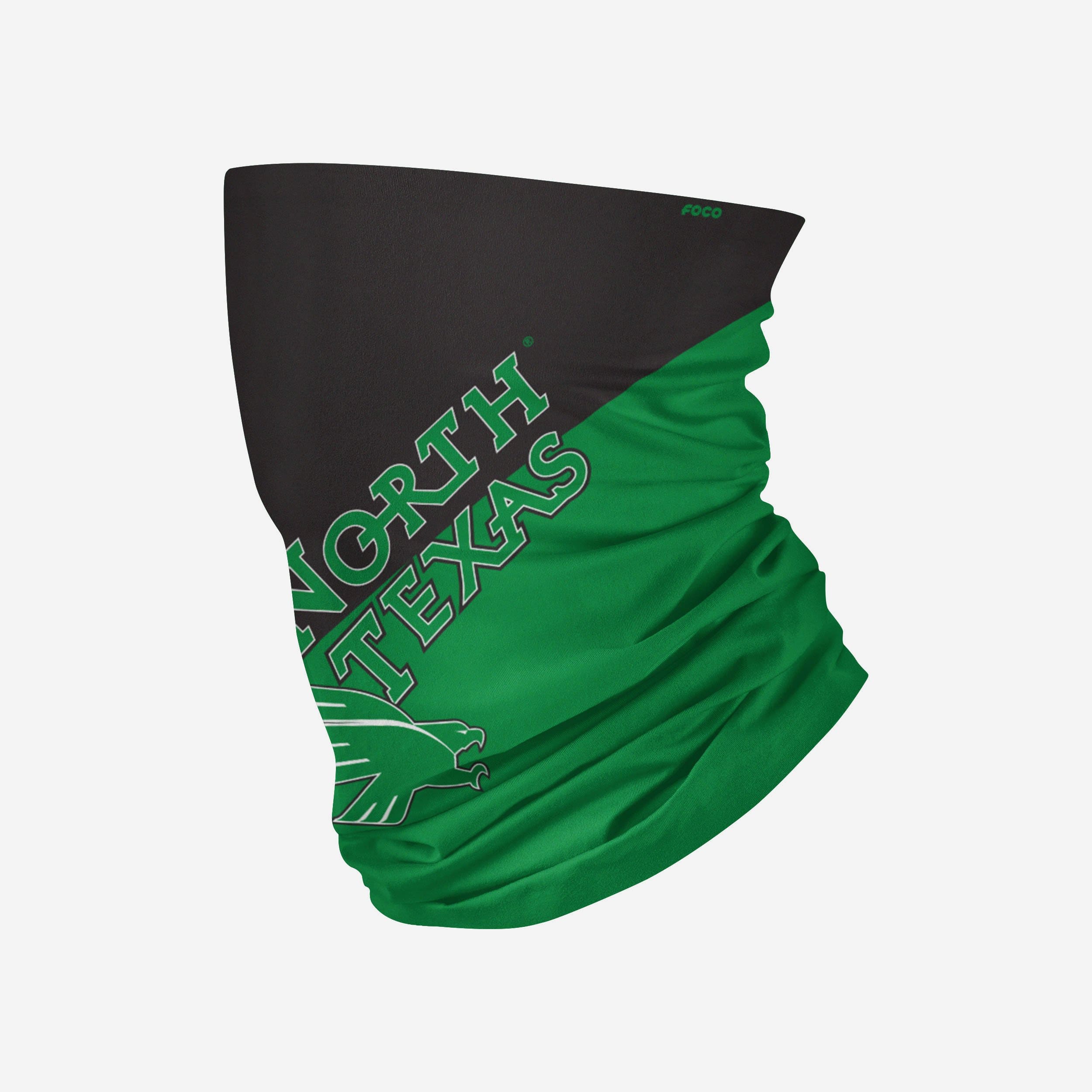 North Texas Mean Green Bold Logo Gaiter Scarf - Represent Your Team in Style!