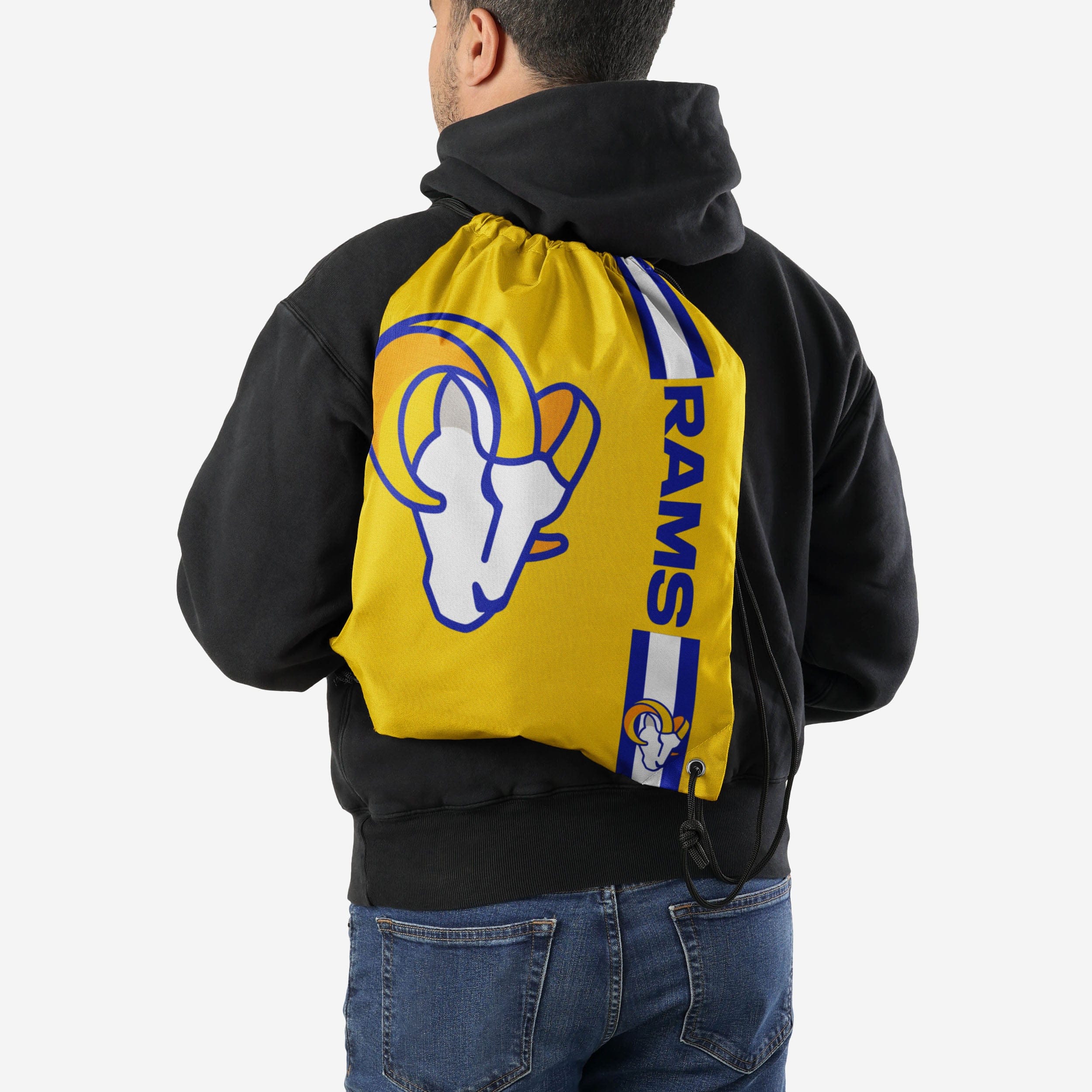 Los Angeles Rams Yellow Alternate Big Logo Drawstring Backpack - Show Your Team Pride!