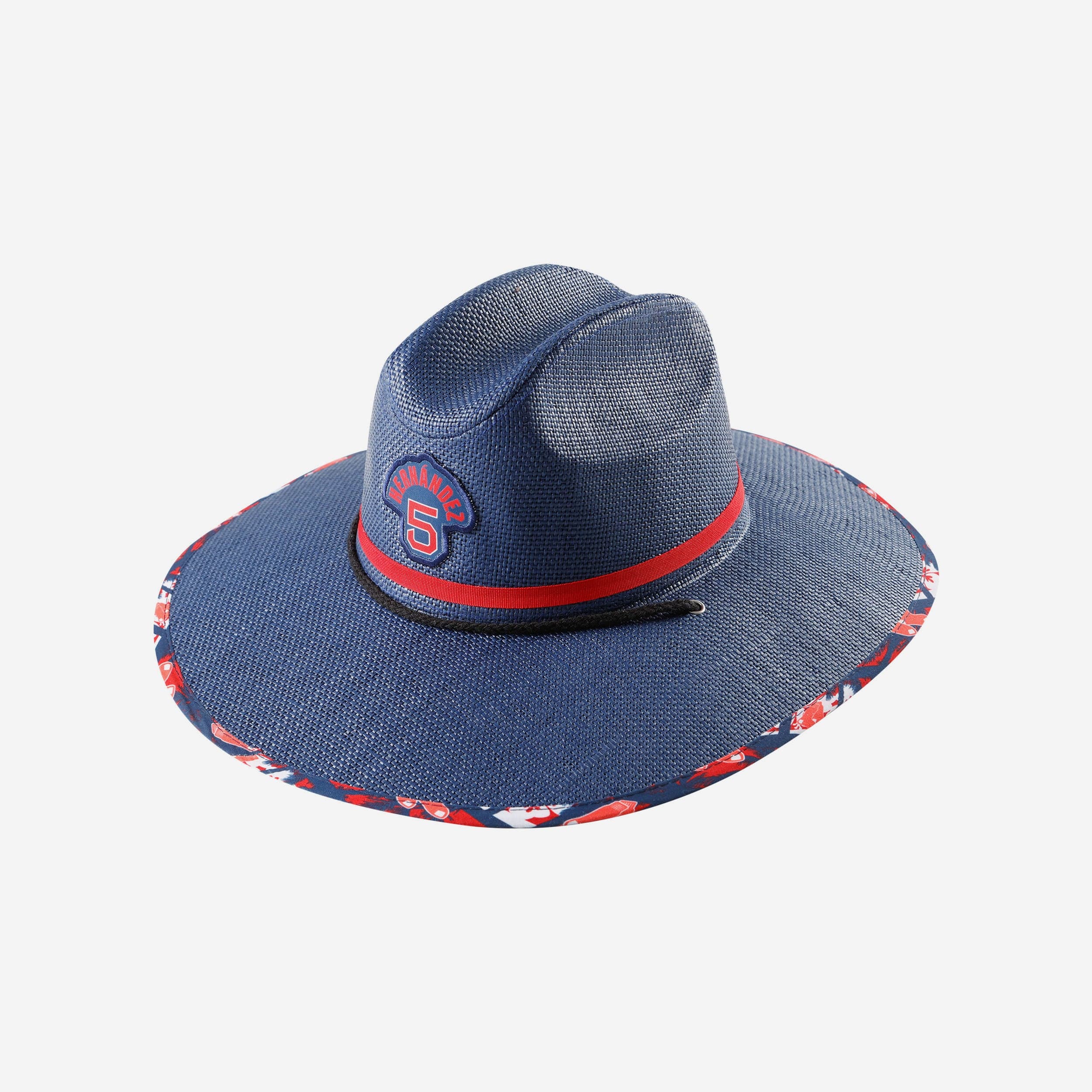 Kike Hernandez Boston Red Sox Stylish Straw Hat