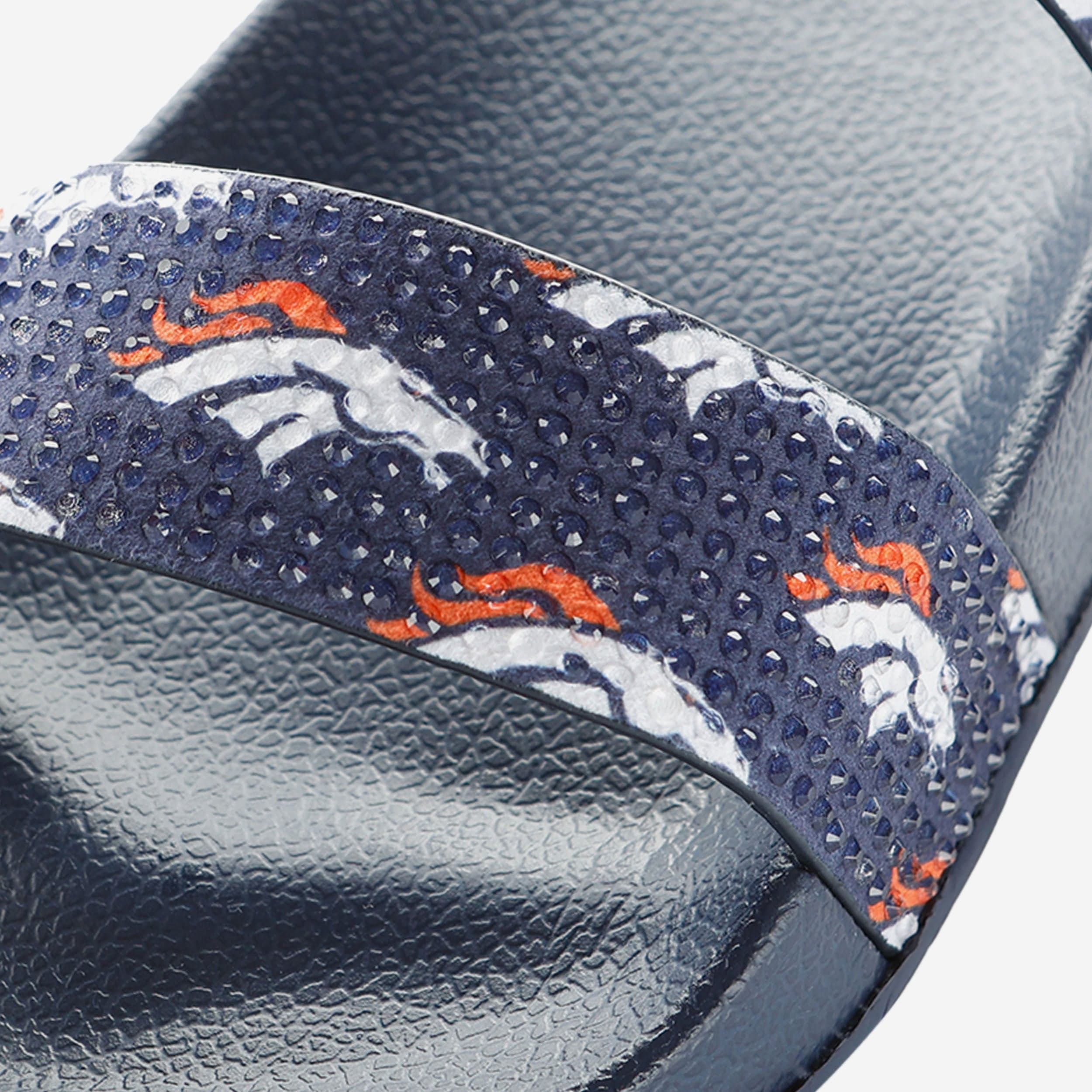 Sparkling Denver Broncos Women's Double Strap Sandals