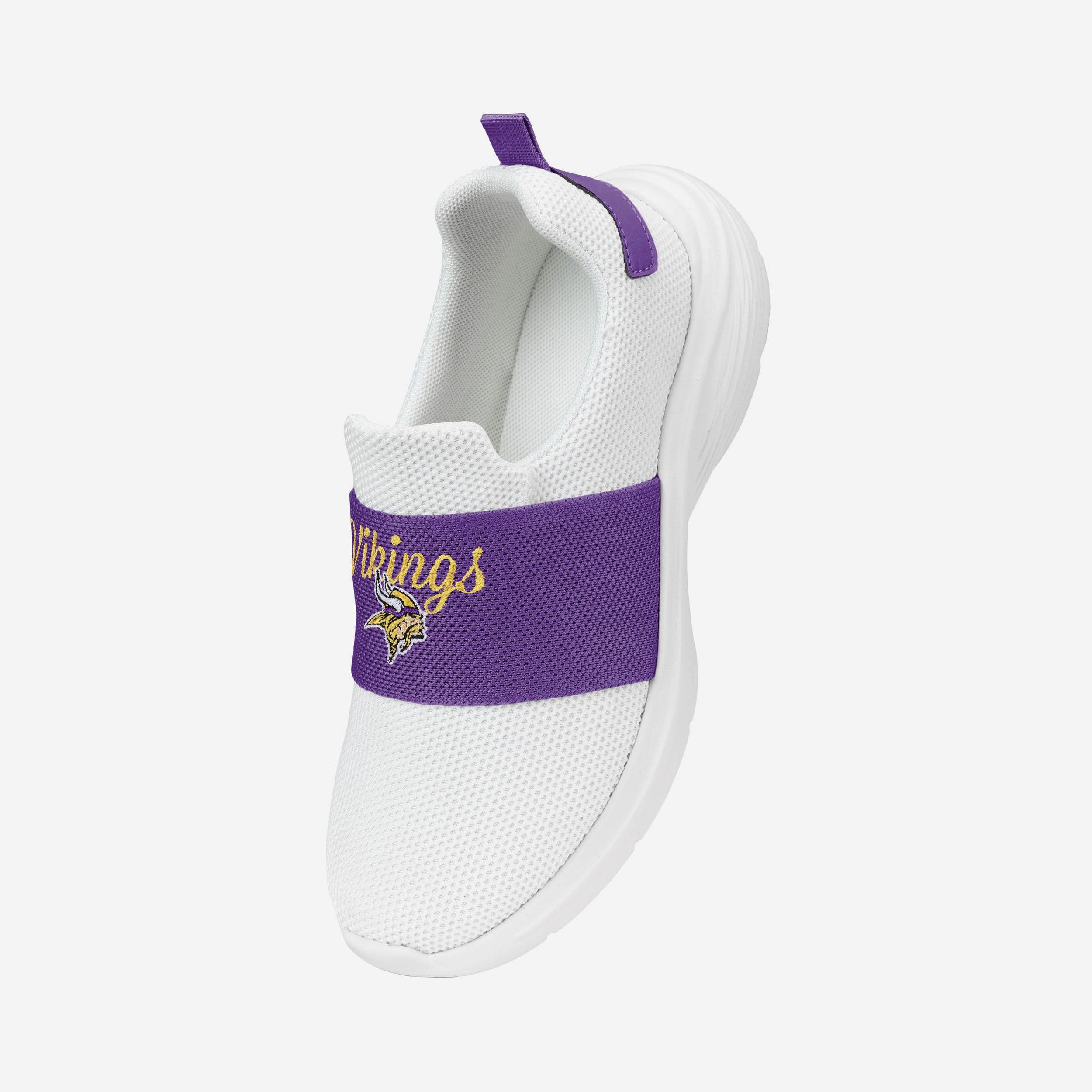Minnesota Vikings Women's Stylish White Slip-On Sneakers