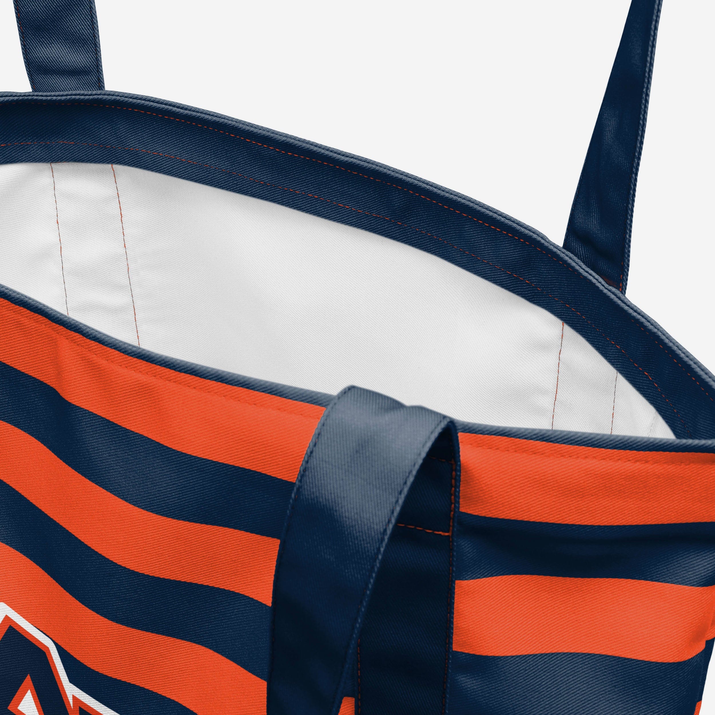 Auburn Tigers Team Stripe Canvas Tote Bag - Show Your Fandom!