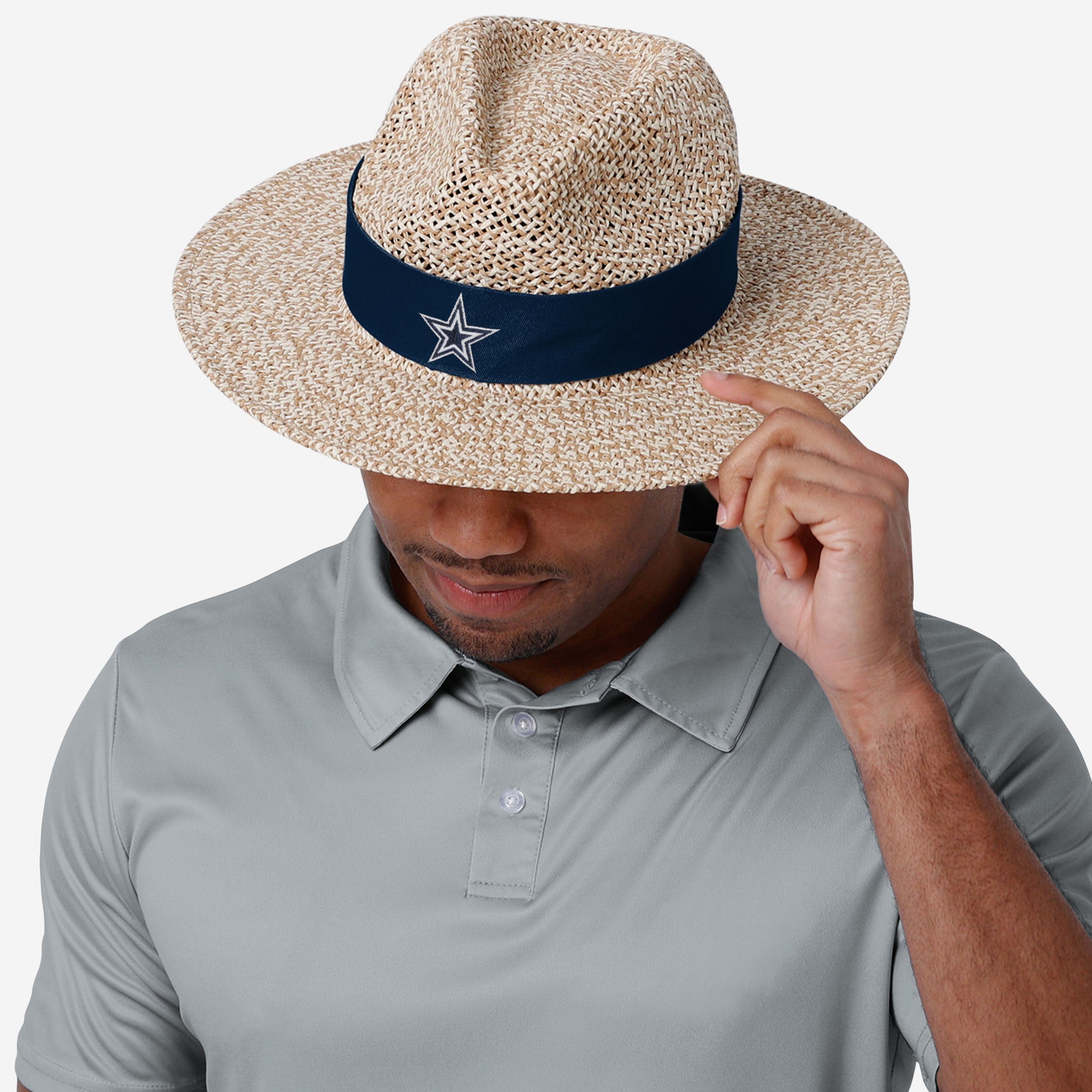 Dallas Cowboys Stylish Banded Straw Hat
