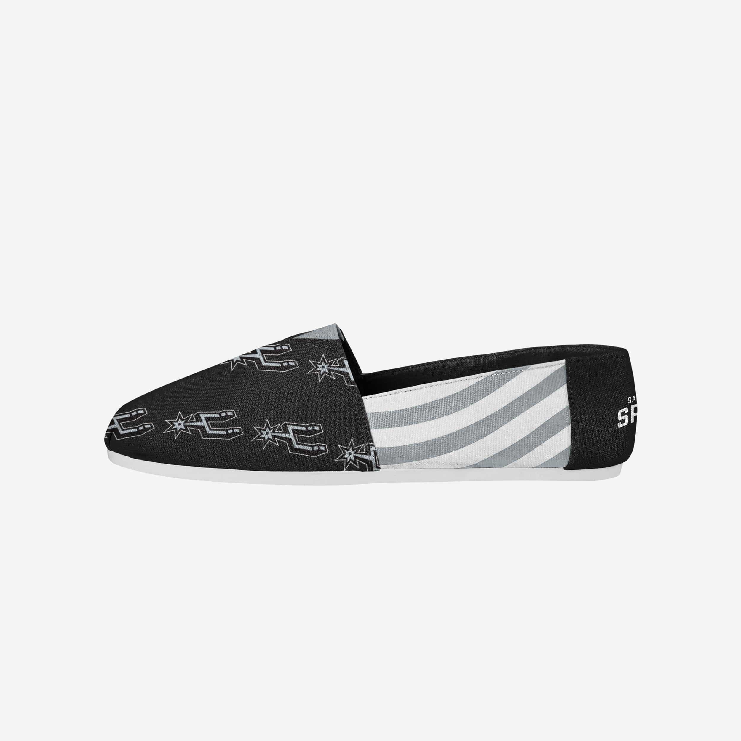 San Antonio Spurs Stylish Women's Stripe Canvas Shoes - Rock Your Team Spirit!