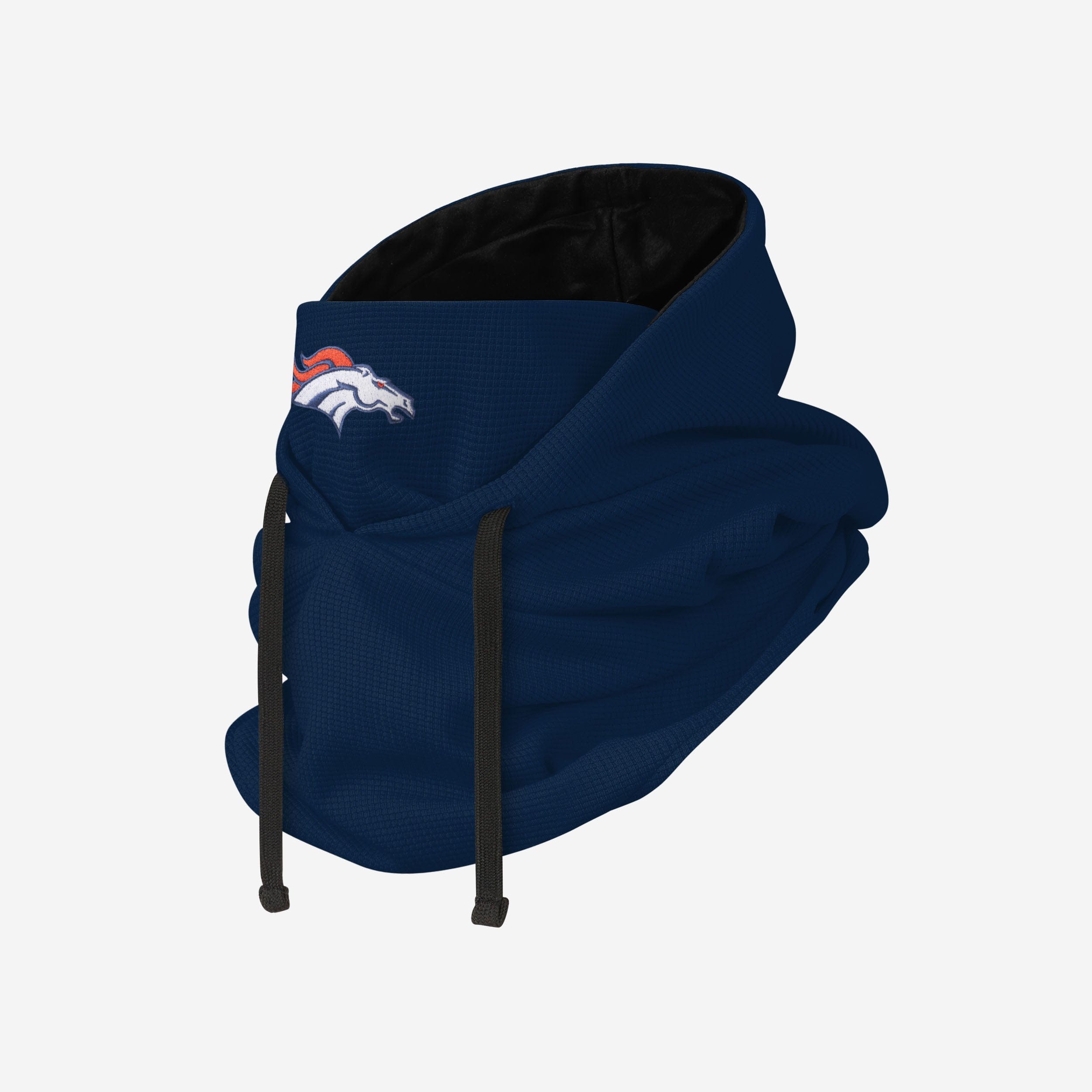 Denver Broncos Waffle Drawstring Hooded Gaiter - The Ultimate Cold-Weather Essential