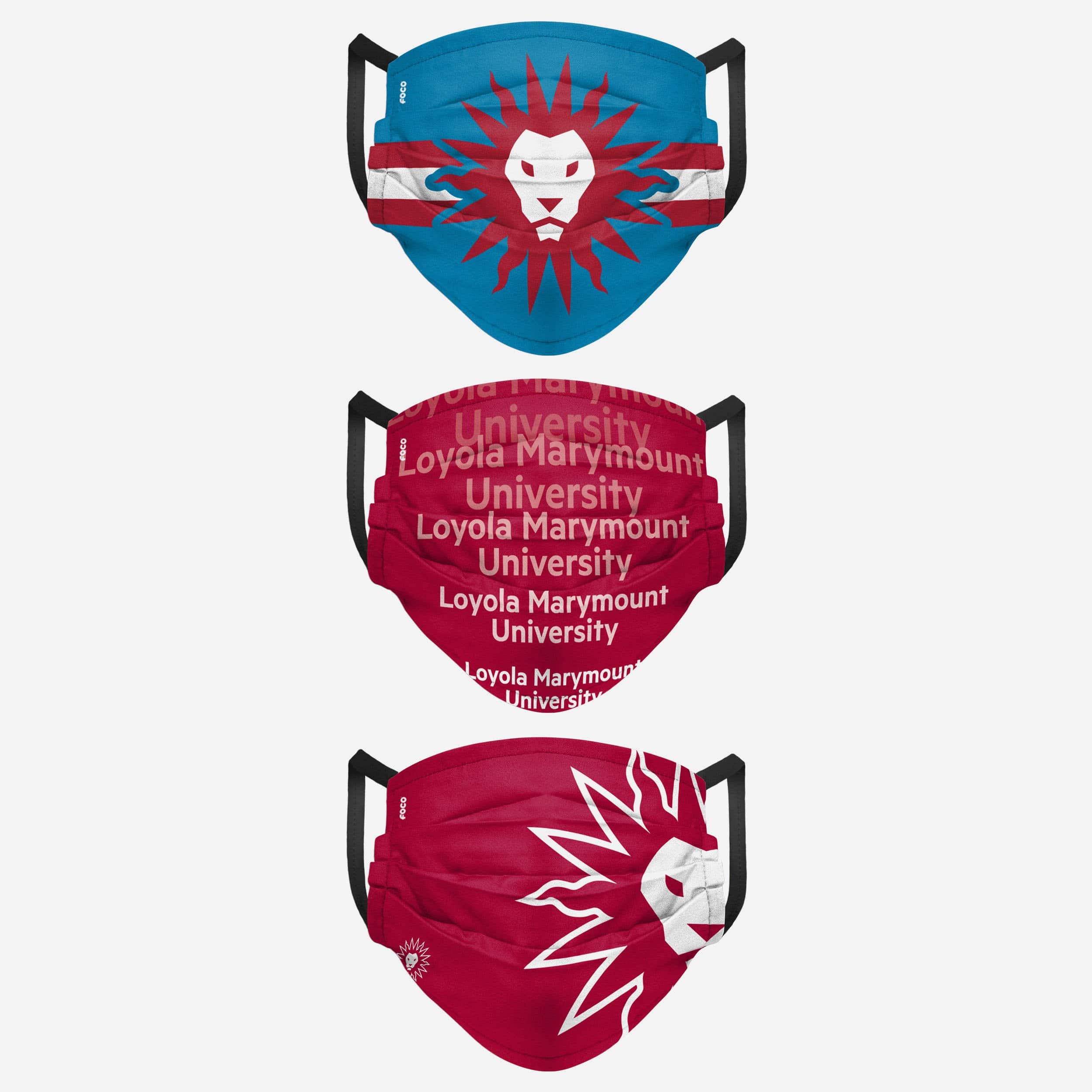 Loyola Marymount Lions Matchday 3-Pack Fashion Face Cover - Show Your Team Spirit!