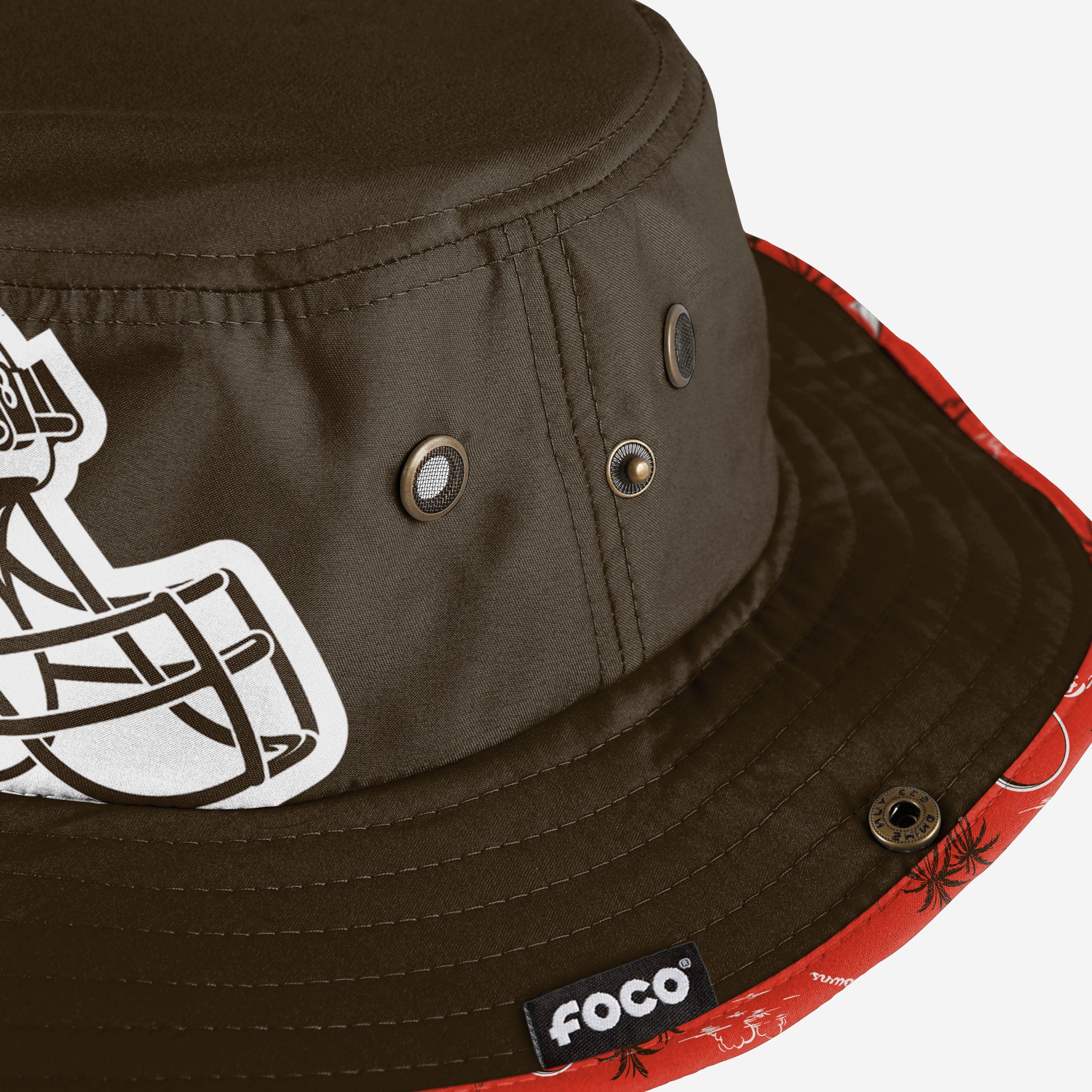 Cleveland Browns Stylish Cropped Big Logo Hybrid Boonie Hat