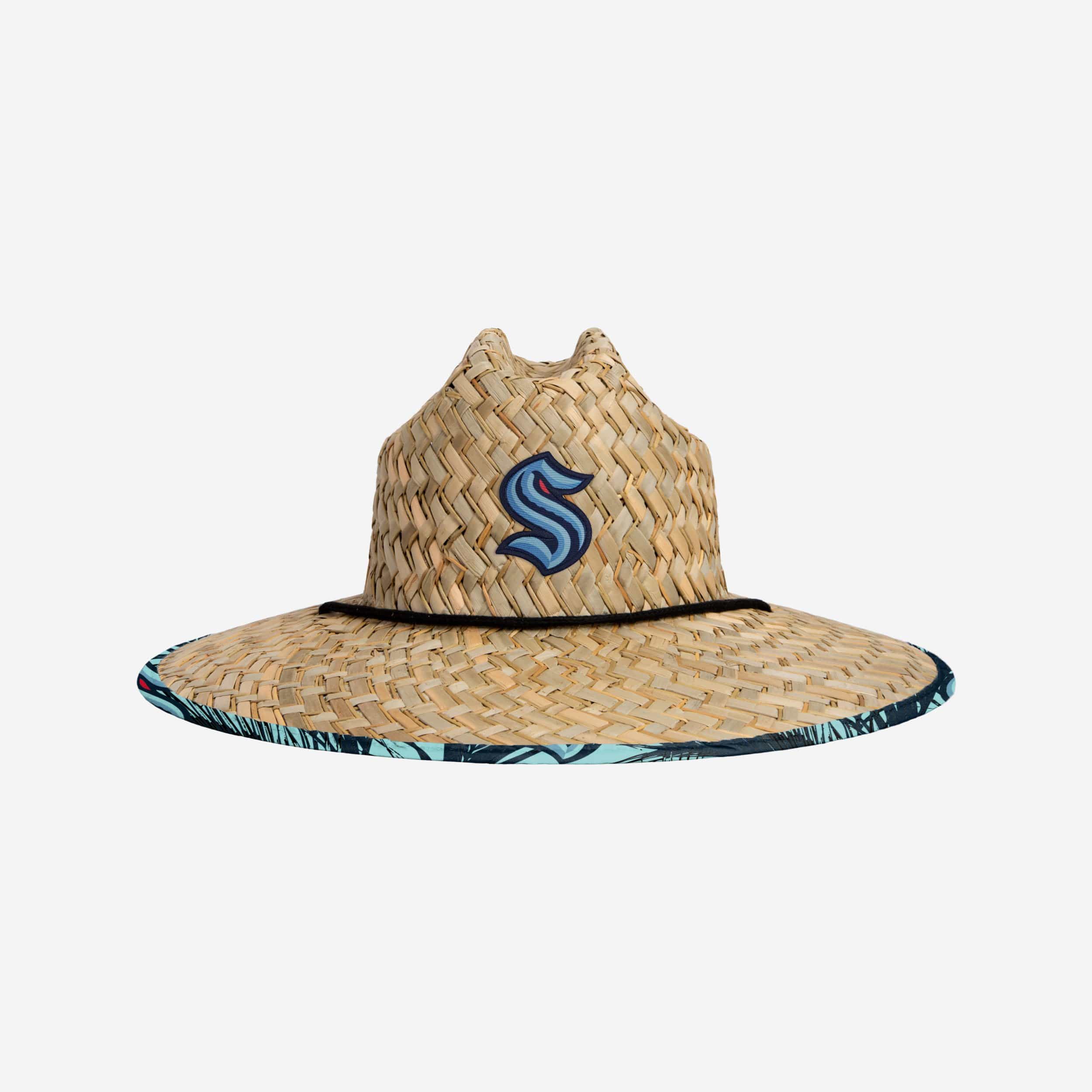Seattle Kraken Floral Straw Hat