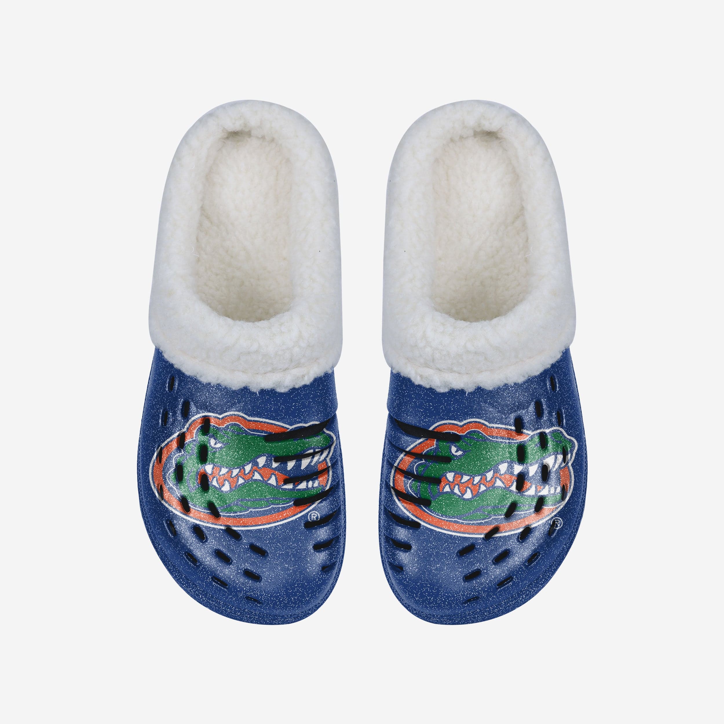 Sparkling Florida Gators Women's Sherpa-Lined Glitter Clogs