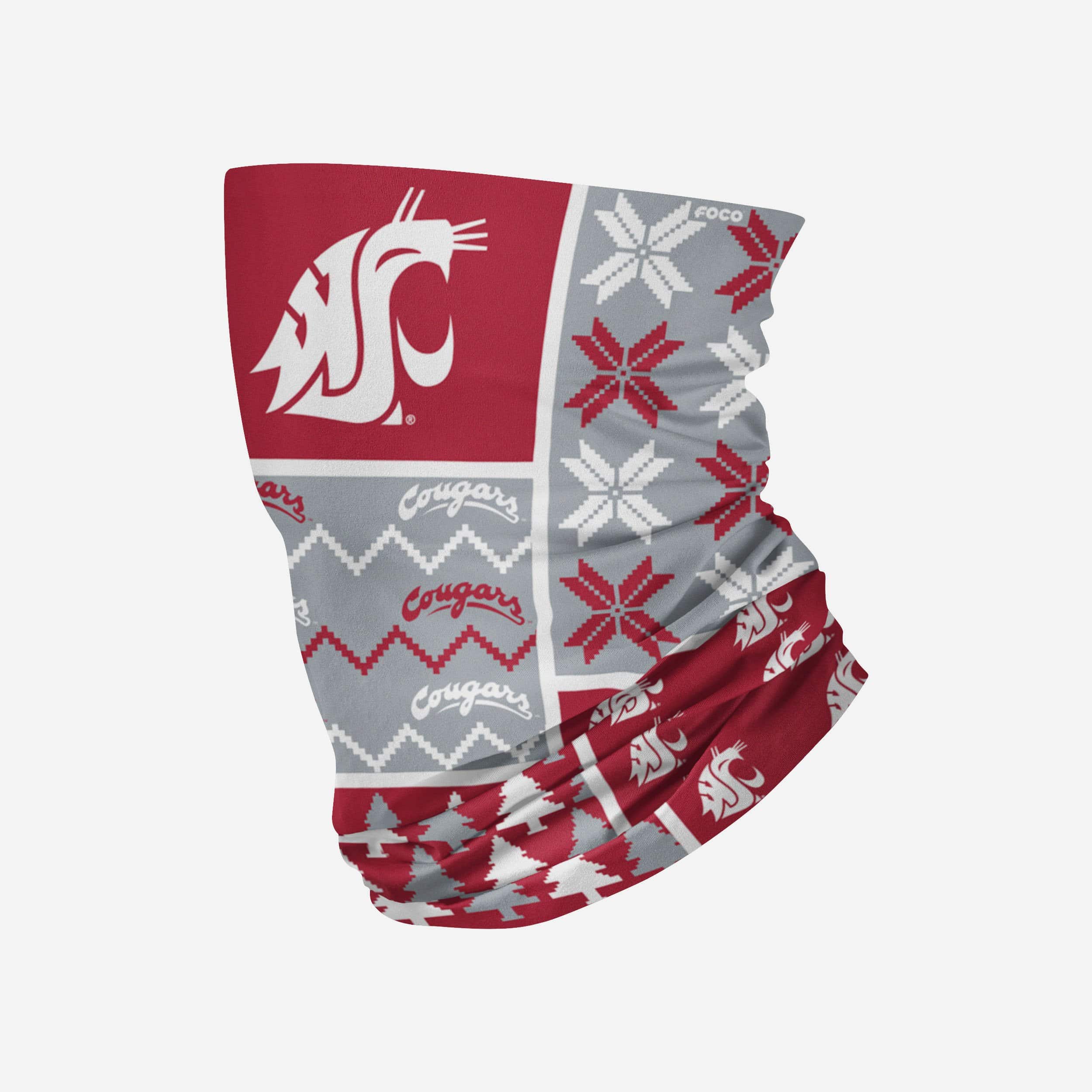 Washington State Cougars Fashionable Block Gaiter Scarf - Show Your Team Spirit!