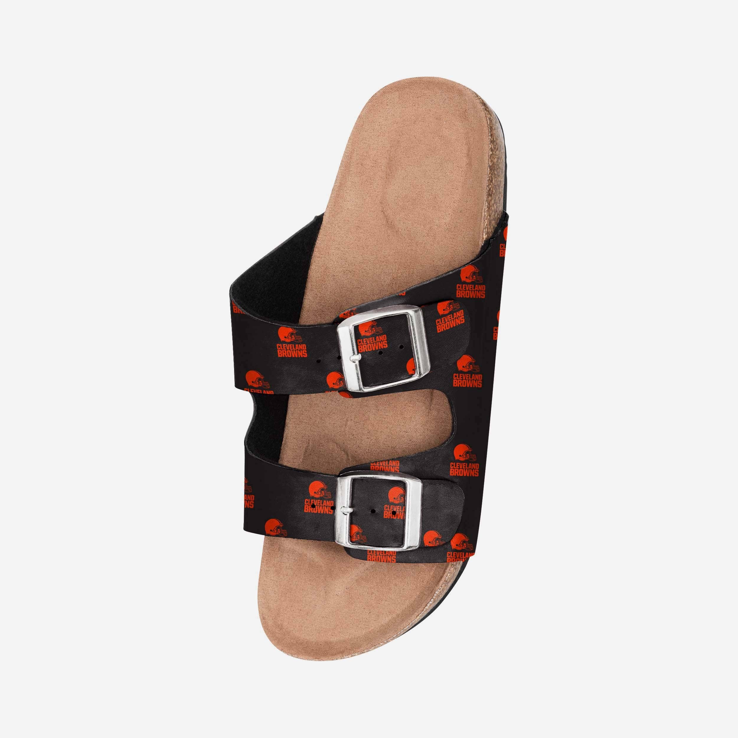 Gorgeous Cleveland Browns Women's Team Logo Double Buckle Sandals