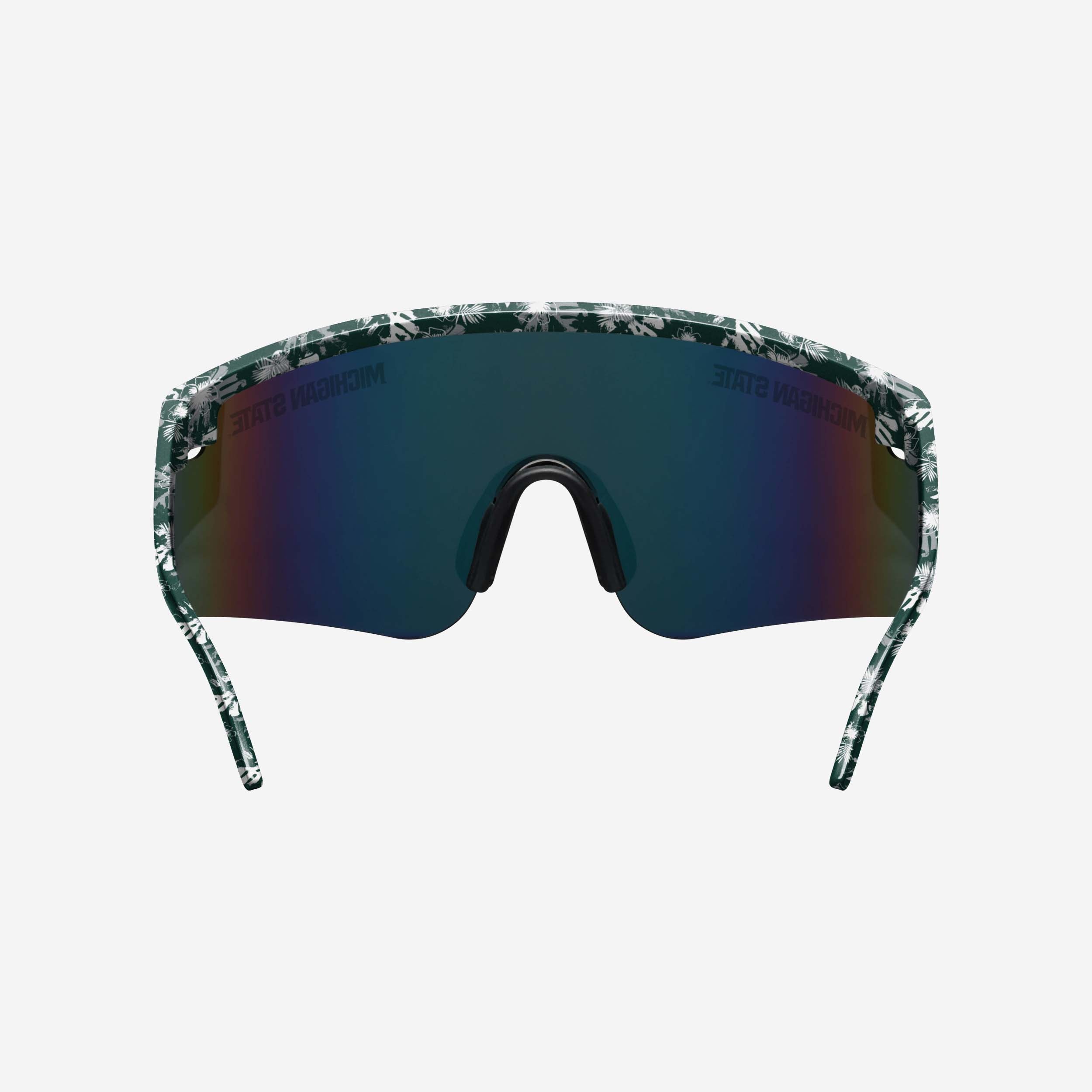Michigan State Spartans Floral Oversized Sunglasses - Stylish Team Support