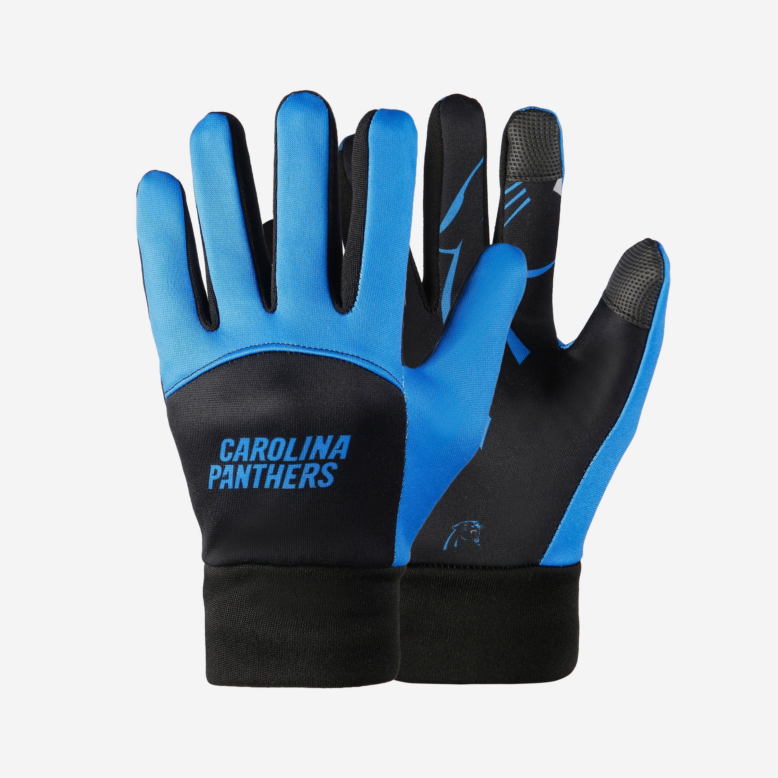 Carolina Panthers Palm Logo Texting Gloves